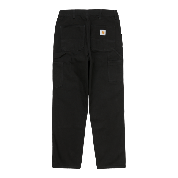Double Knee Pant Black rinsed