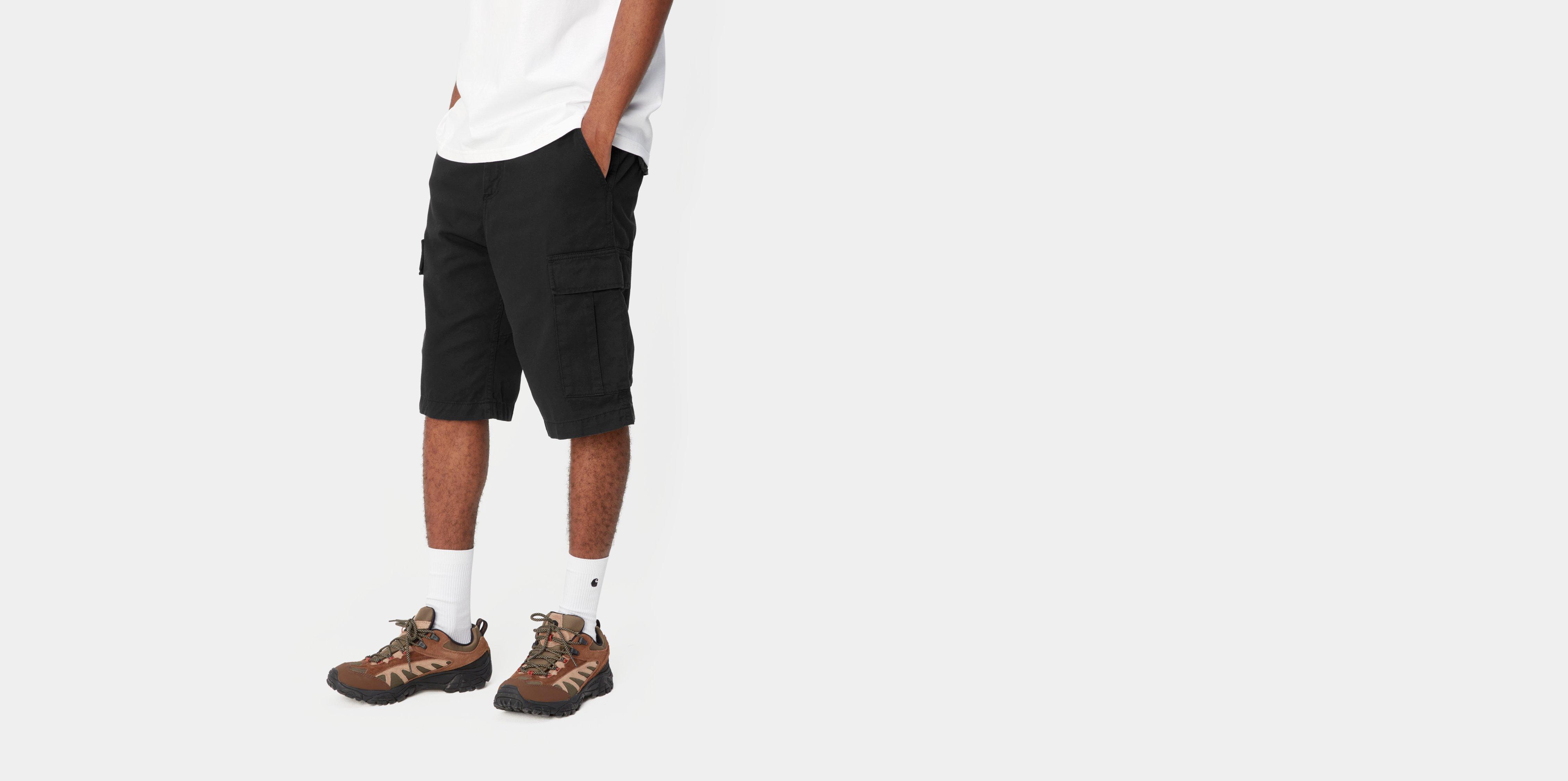 Carhartt black cargo shorts fashion