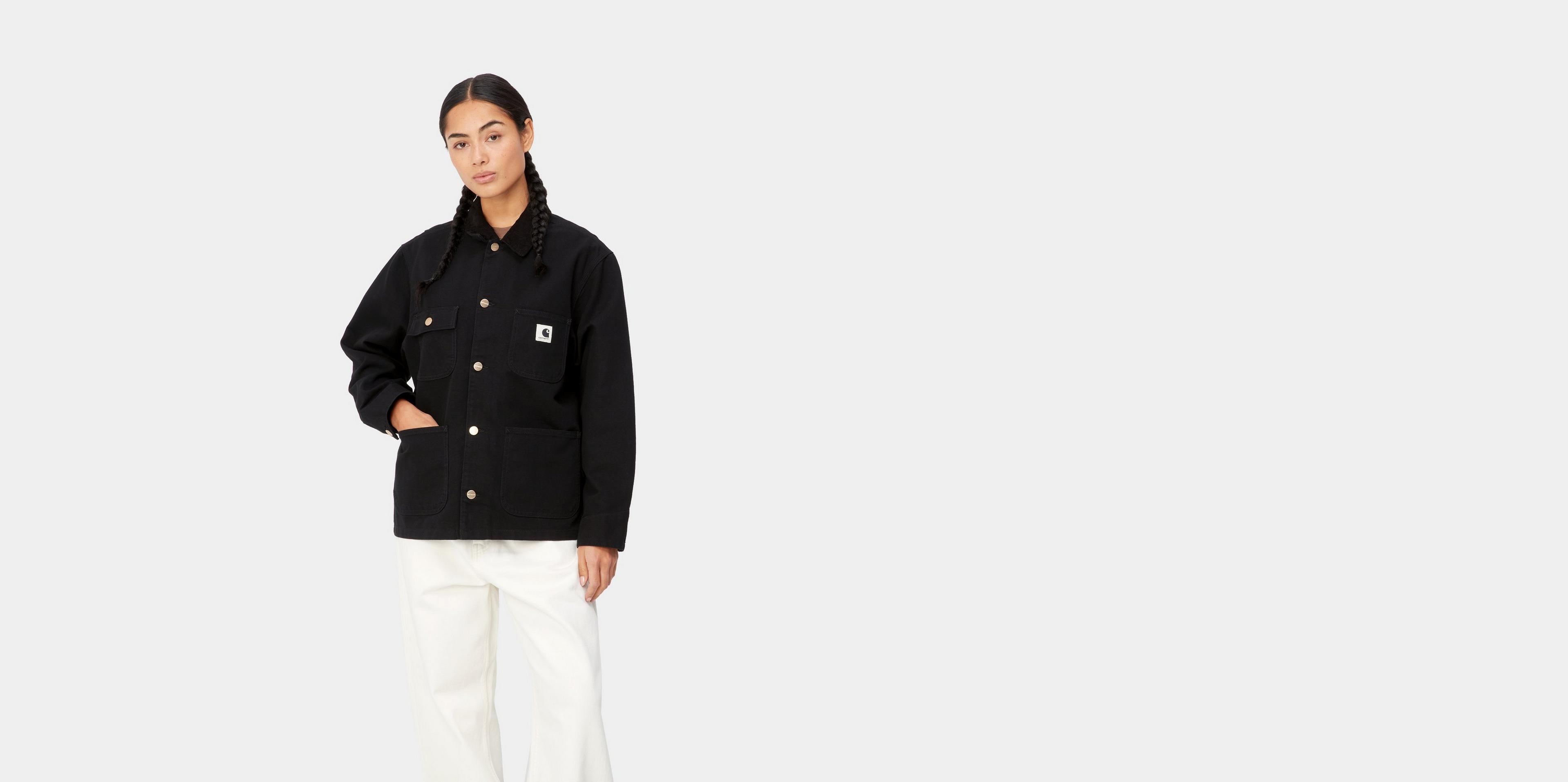 Carhartt Michigan Coat ブラック M Carhartt WIP Seaton Blazer, Seaton Stripe, Black / Wax