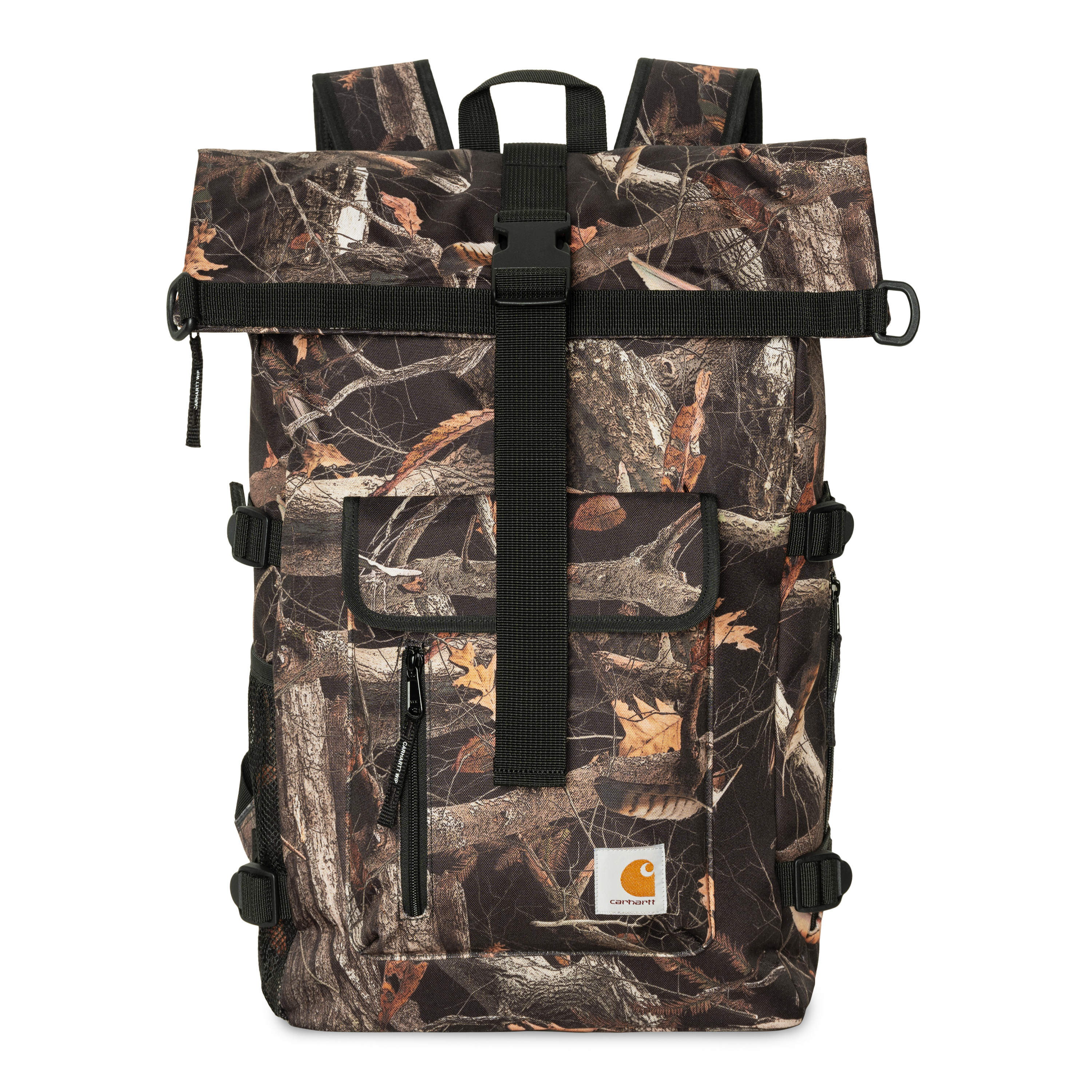 Carhartt WIP Philis Backpack, Camo Feather Tree, Black | Official