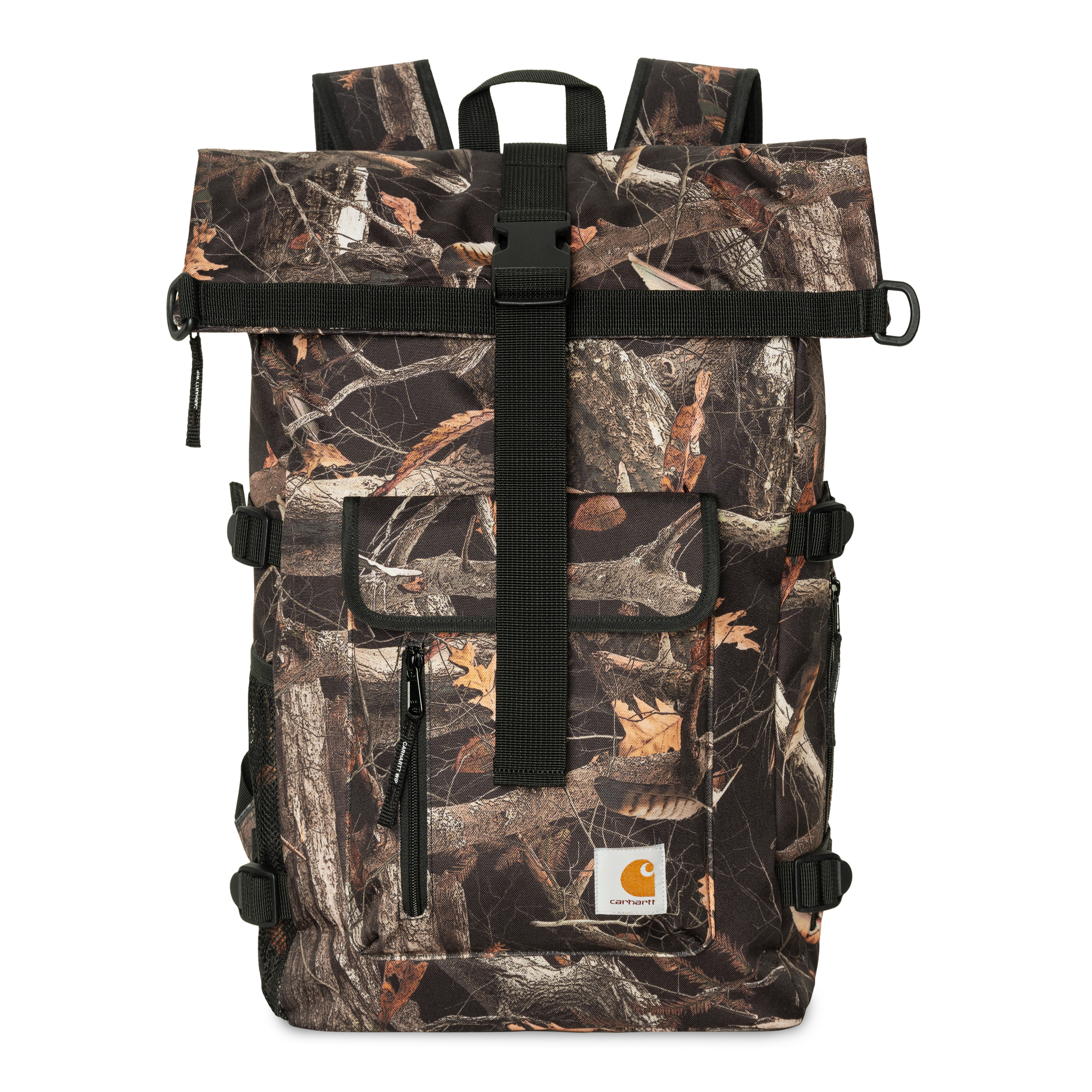 Carhartt WIP Philis Backpack, Camo Feather Tree, Black | Official