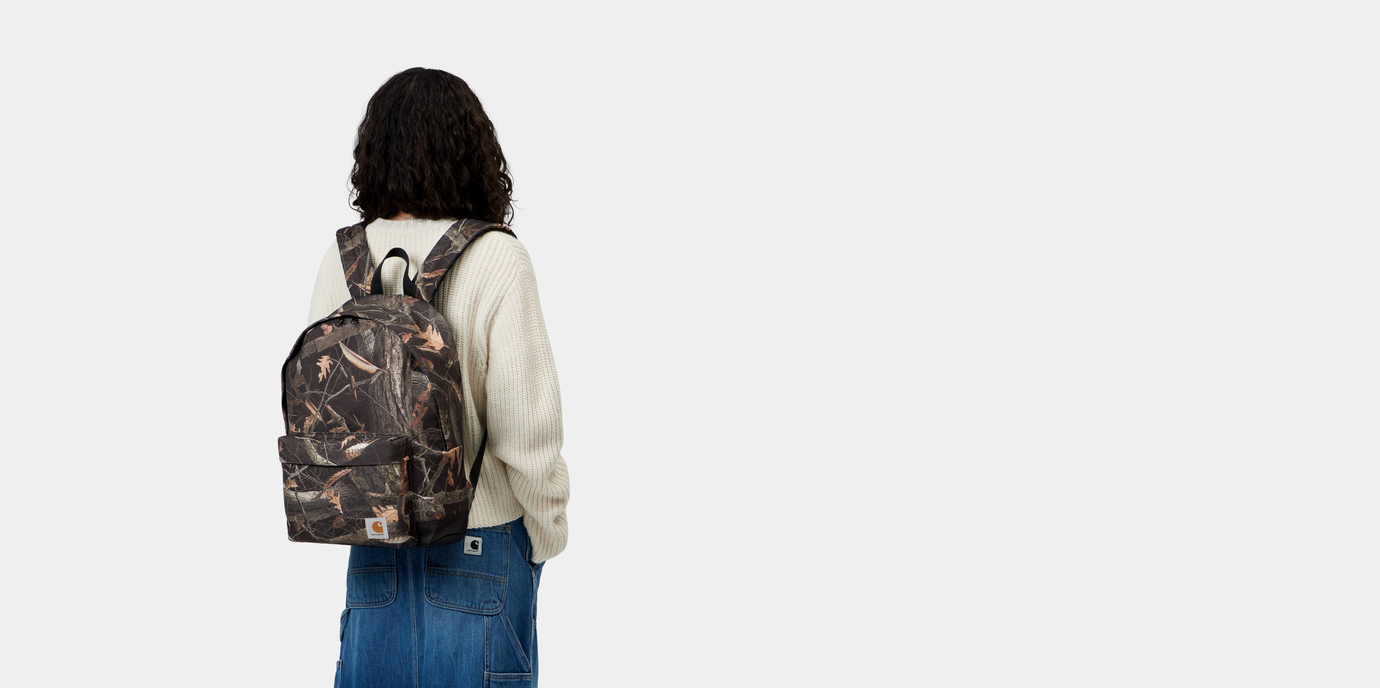 Carhartt WIP Jake Backpack Camo Feather Tree, Black | multicolor|black|camo