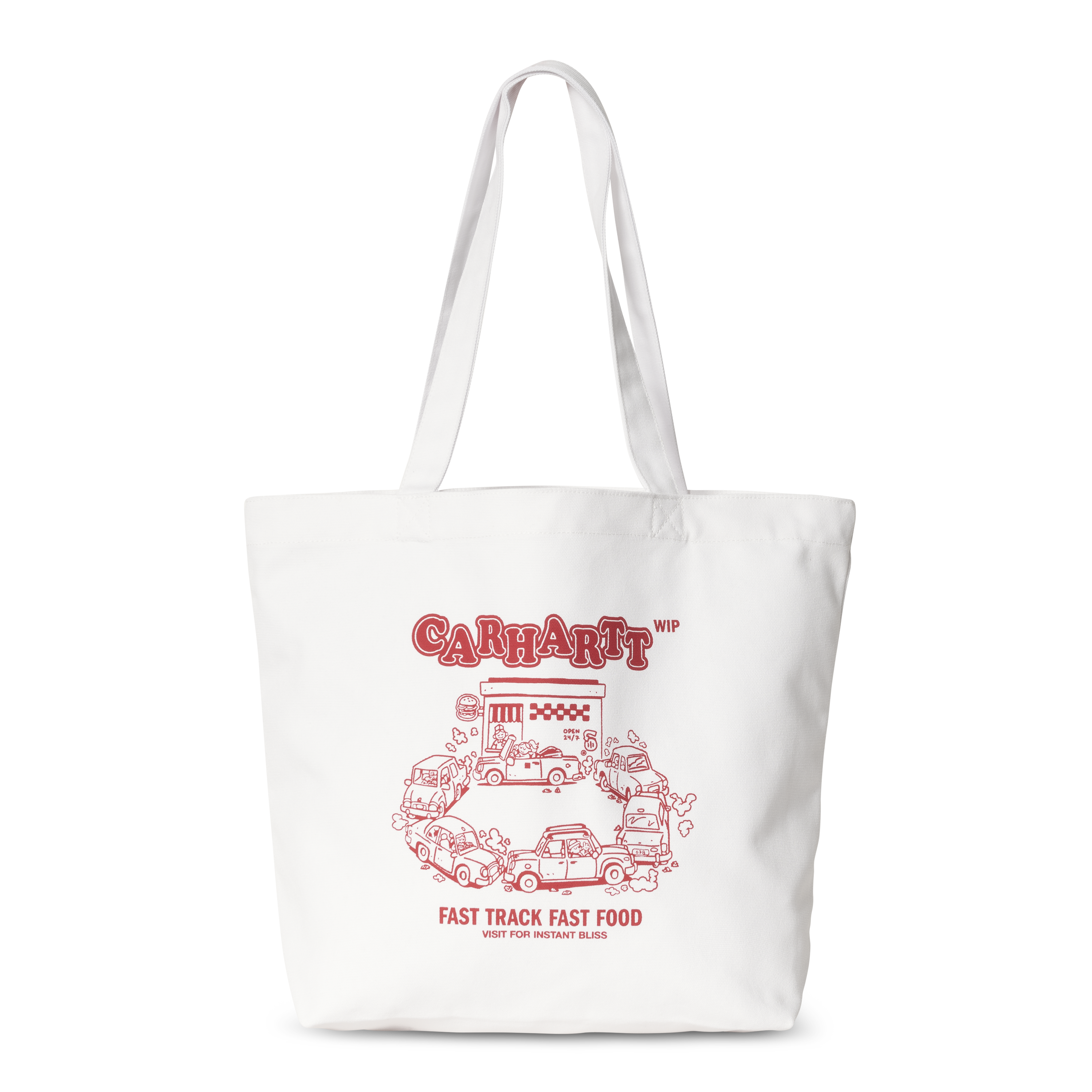 Carhartt WIP Canvas Graphic Tote in White