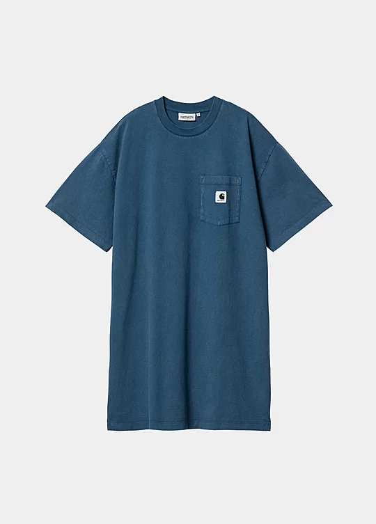 Carhartt WIP Women’s Short Sleeve Nelson Grand T-Shirt in Blu