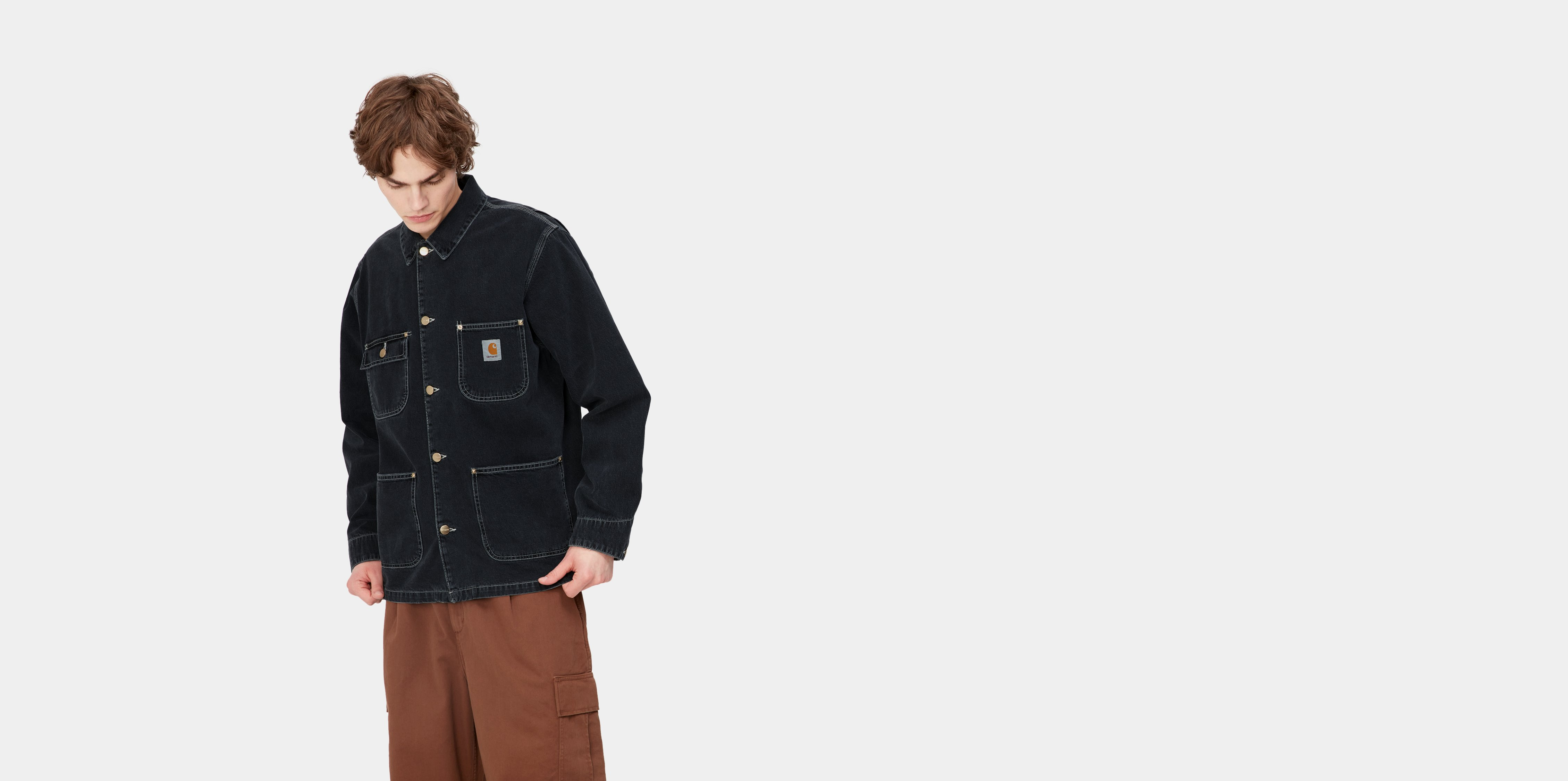 安いそれに目立つ carhartt og chore coat カバーオール - gurov.com.au