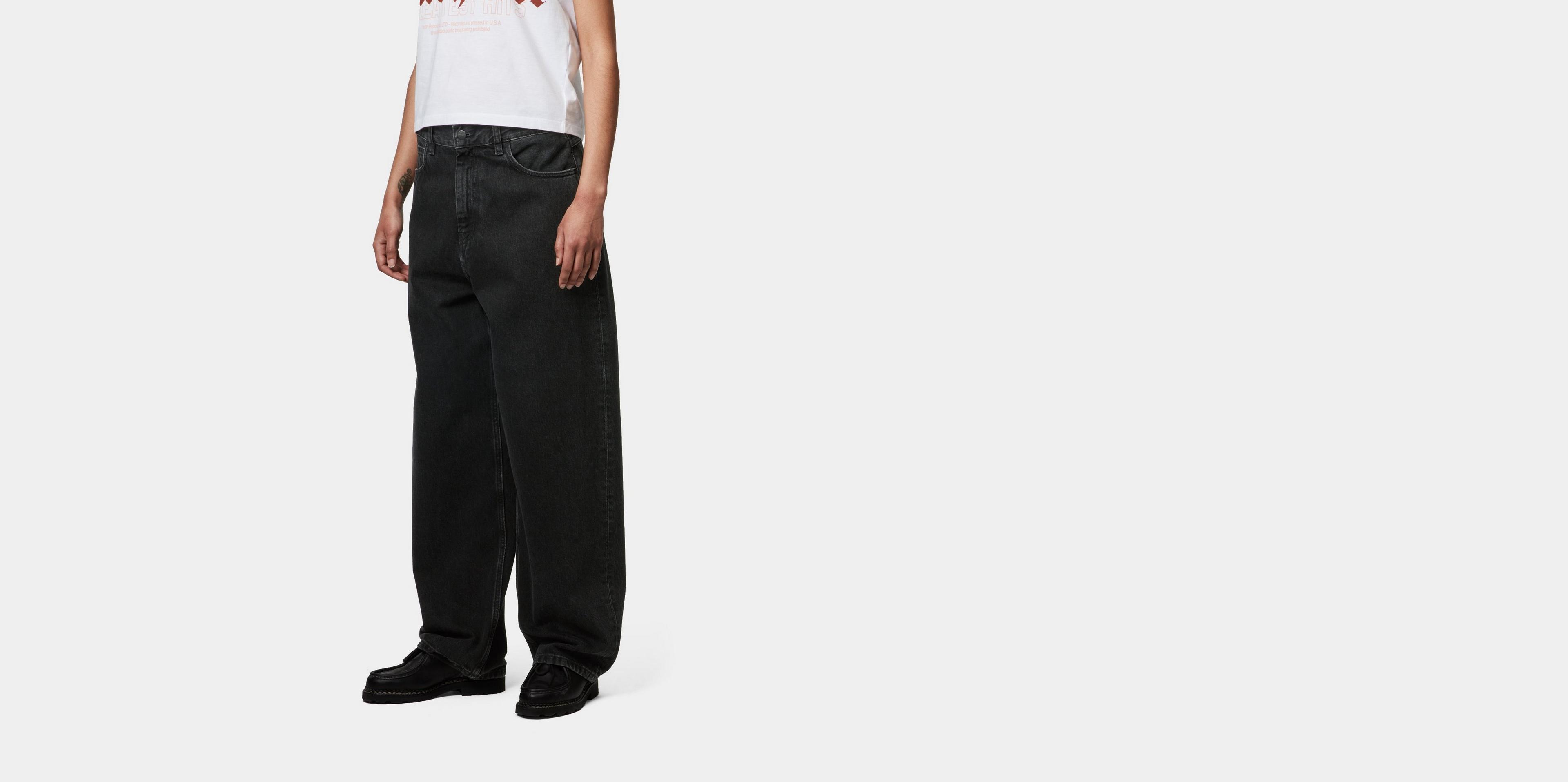 パンツ Carhartt WIP BRANDON PANT Black rinsed S Carhartt WIP W' Brandon Pant, Black | Official Online Store