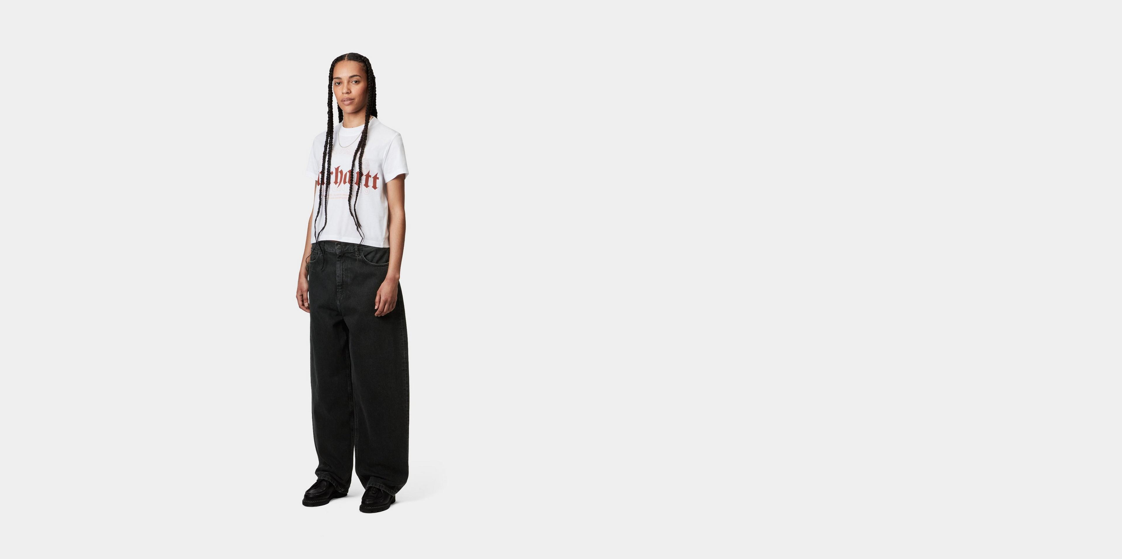 Carhartt wip brandon pant ワイドデニム　ブラック Carhartt WIP Women's Brandon Single Knee Pant | Black – Page