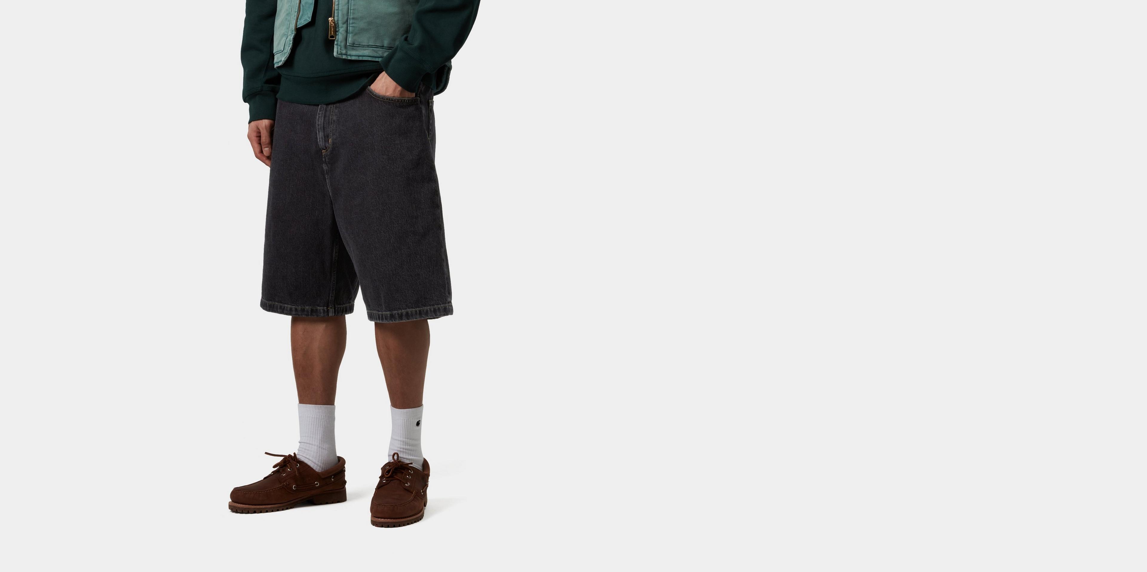 パンツ BRANDON SHORT Black stone washed M Carhartt WIP - Brandon Short Black stone washed – Stoy