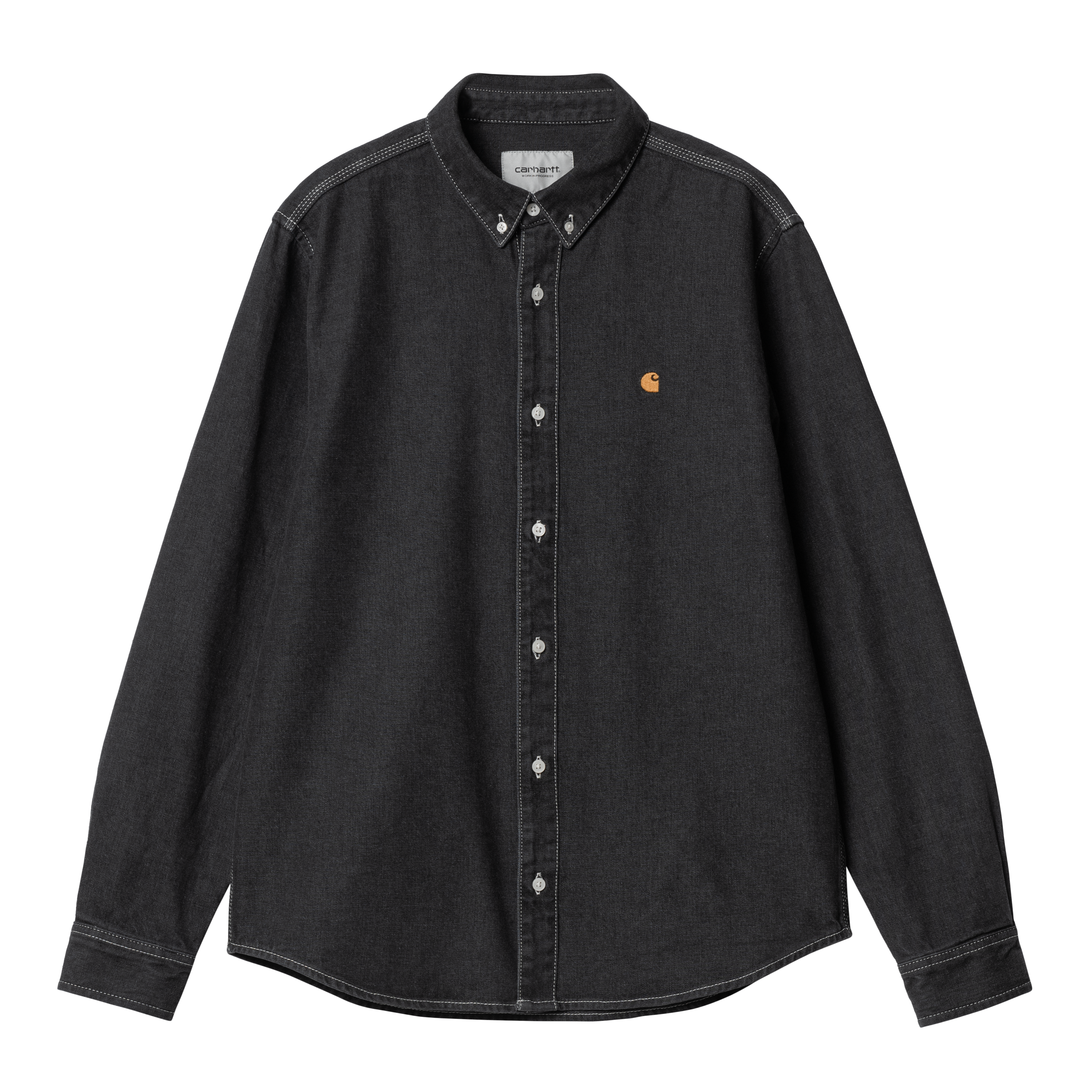 Carhartt WIP Long Sleeve Weldon Shirt in Black