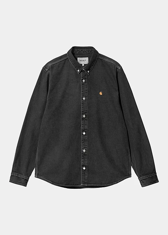 Carhartt WIP Long Sleeve Weldon Shirt Noir