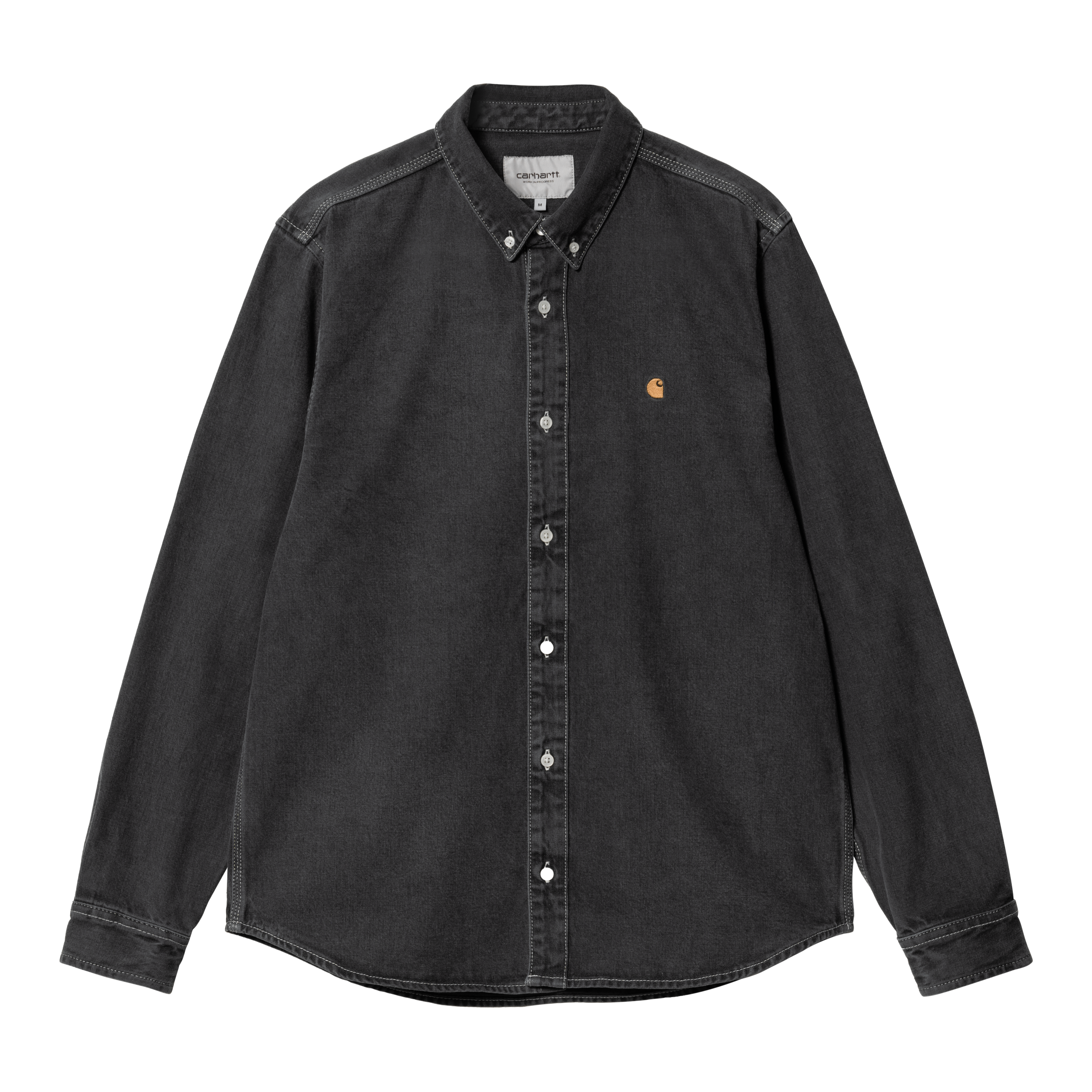 Carhartt WIP Long Sleeve Weldon Shirt in Schwarz