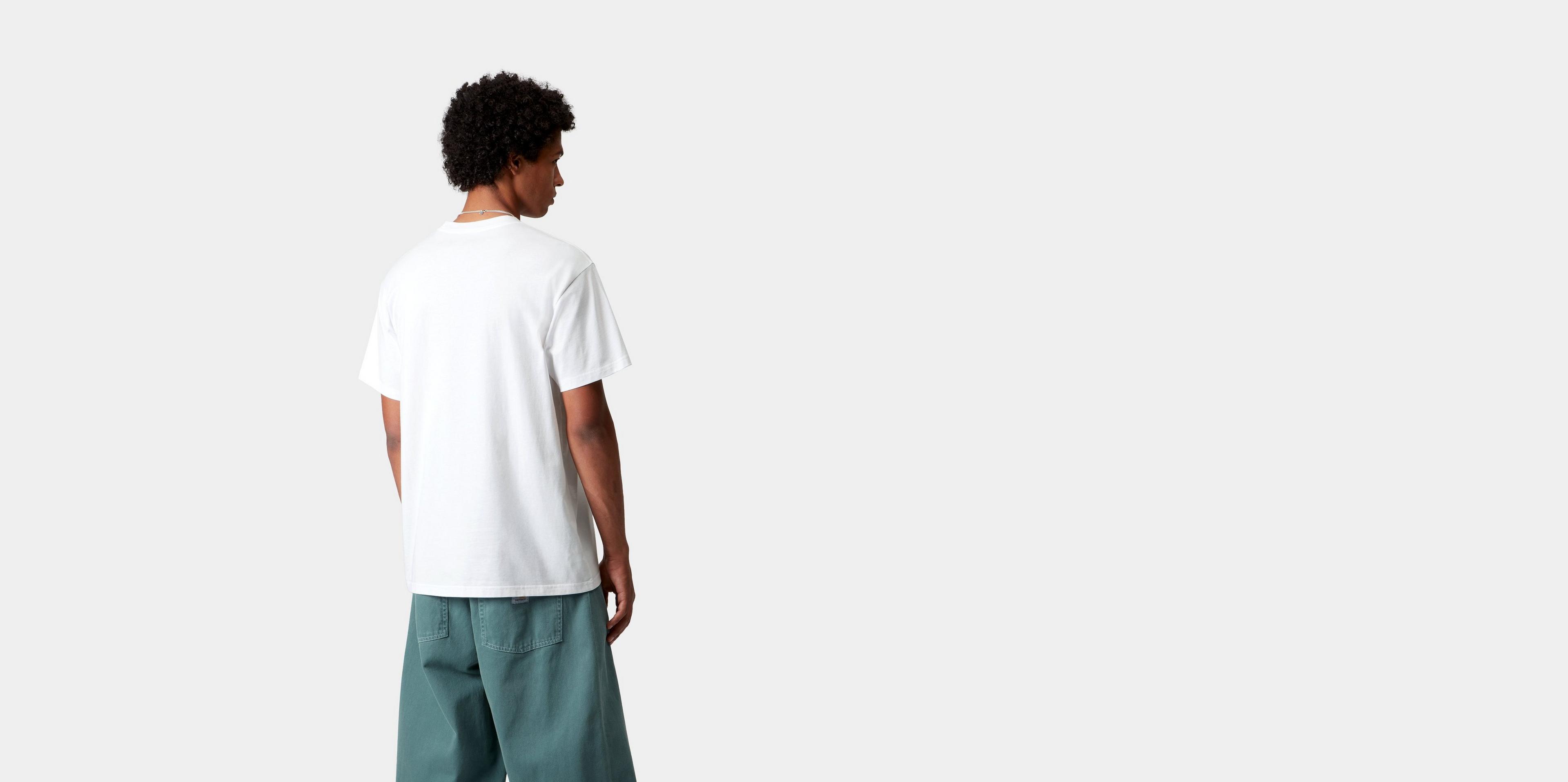 Carhartt WIP S/S Pocket Heart T-Shirt, White / Black