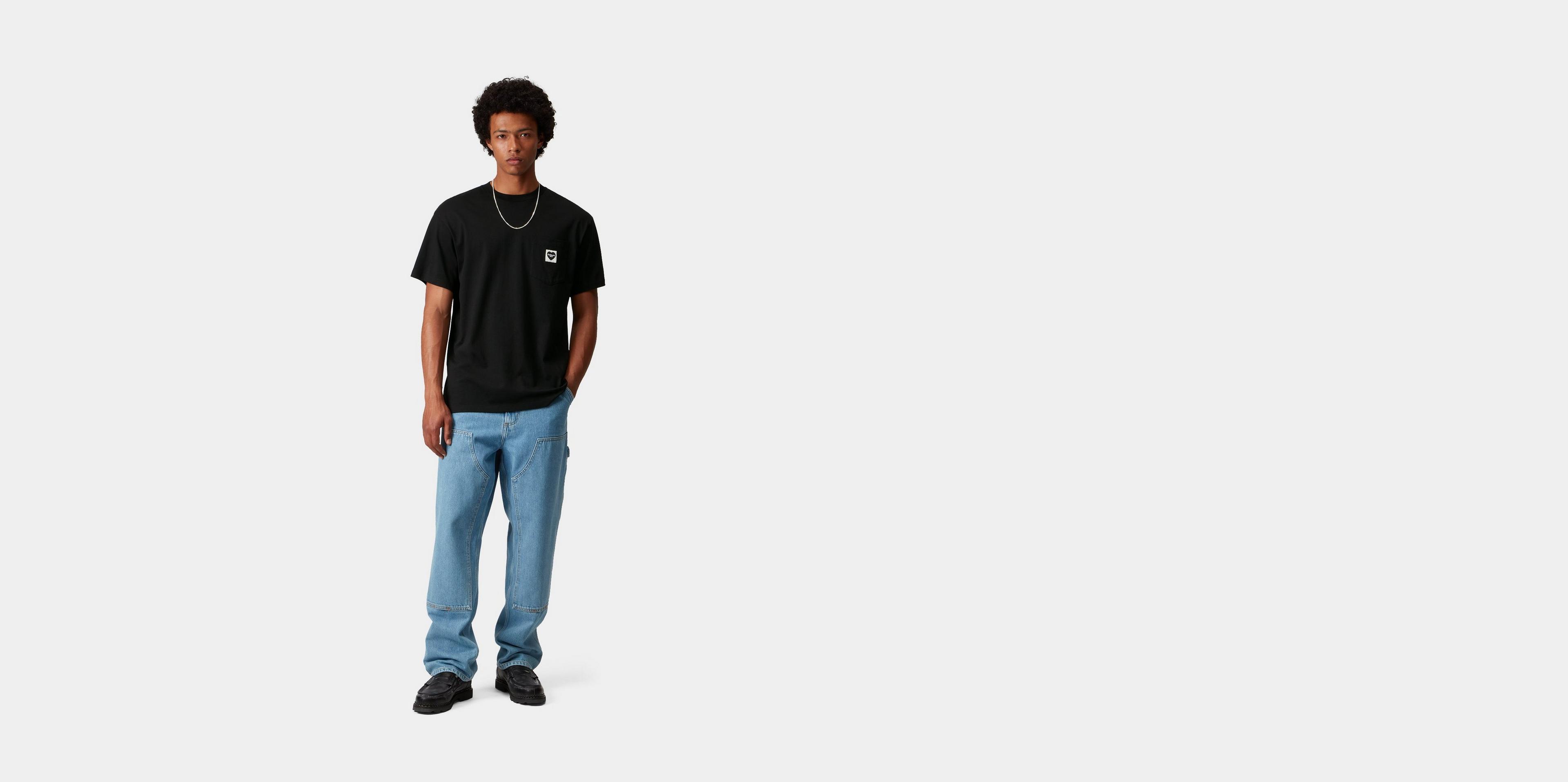 CARHARTT WIP | S/S POCKET HEART T-SHIRT 半袖Tシャツ 黒/赤 S/S Pocket Heart T-Shirt - Black/Red – Feature