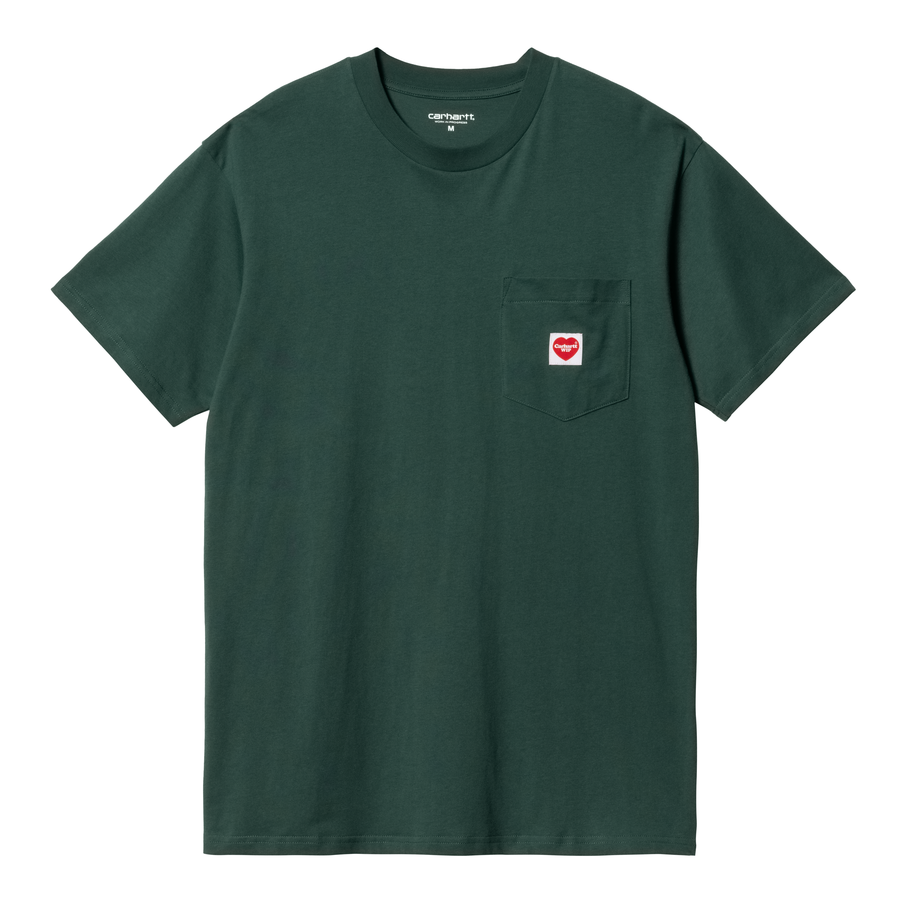 Carhartt WIP Short Sleeve Pocket Heart T-Shirt em Verde