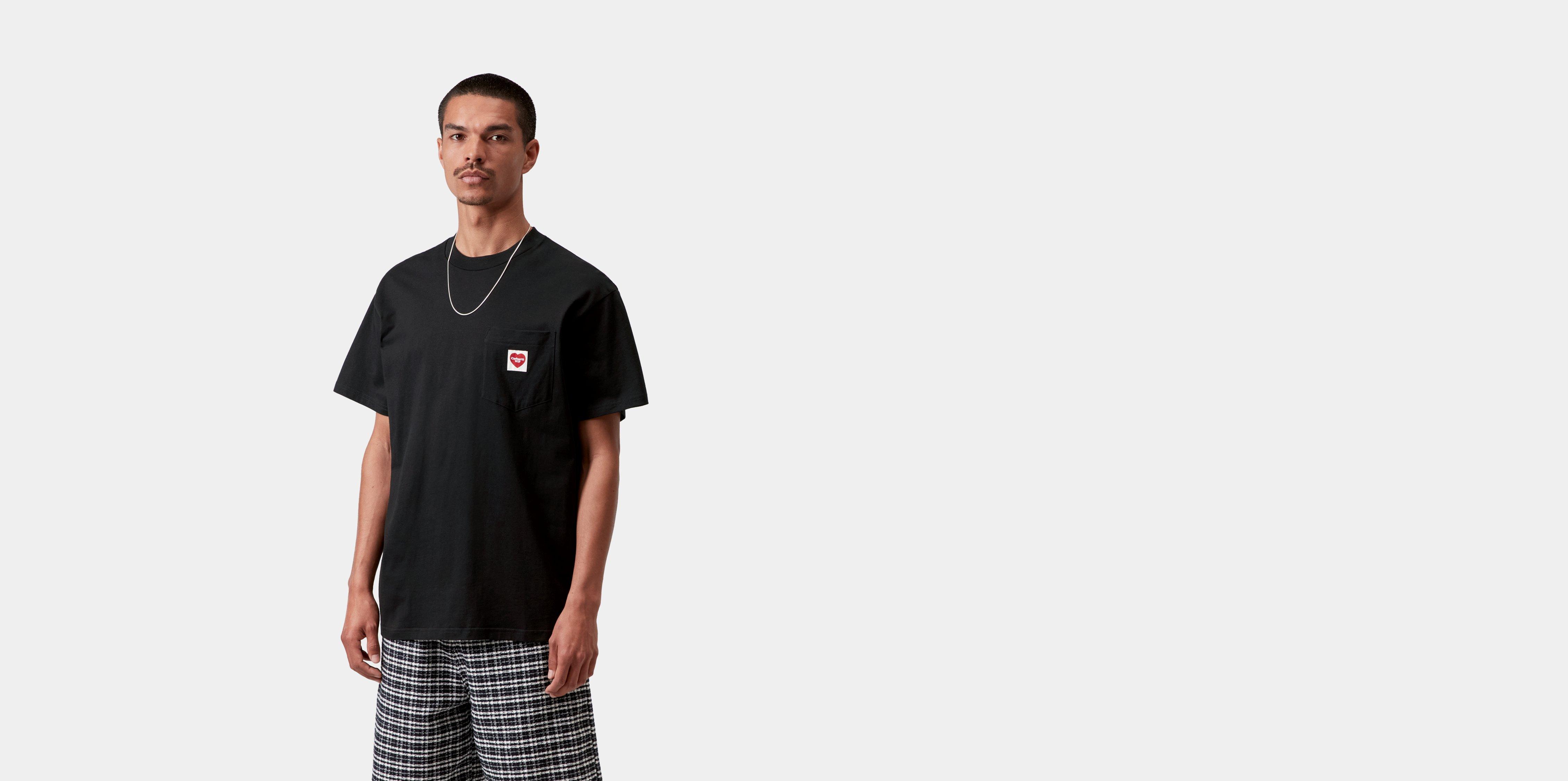 Carhartt WIP S/S Pocket Heart T-Shirt Black / Red | S | Men