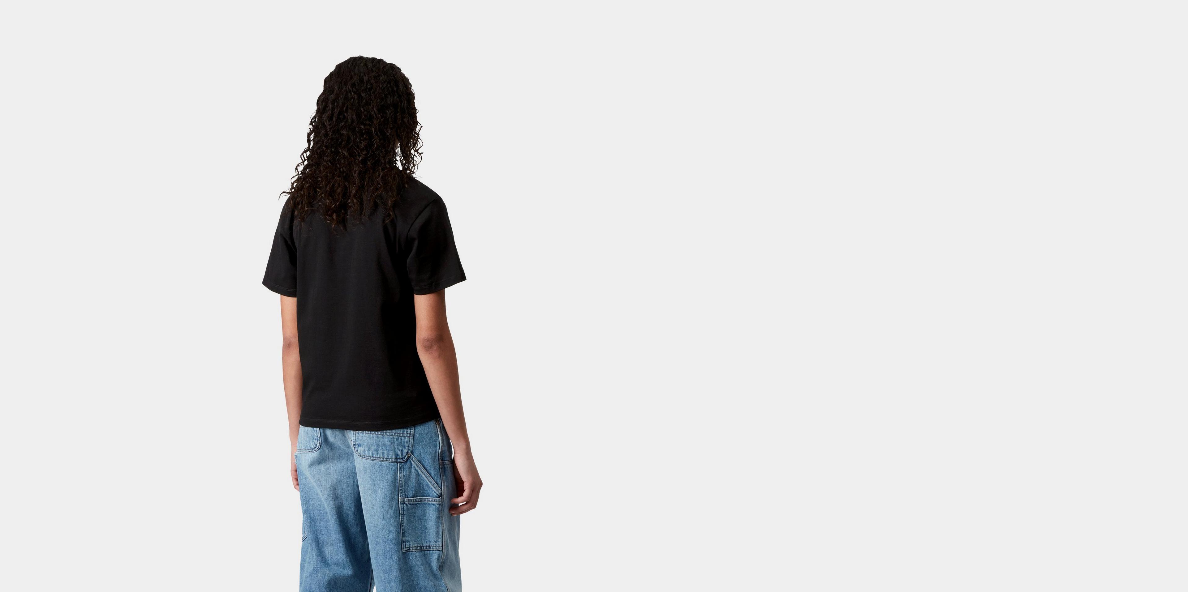 Carhartt WIP W' S/S Pocket Heart T-Shirt, Black / Black