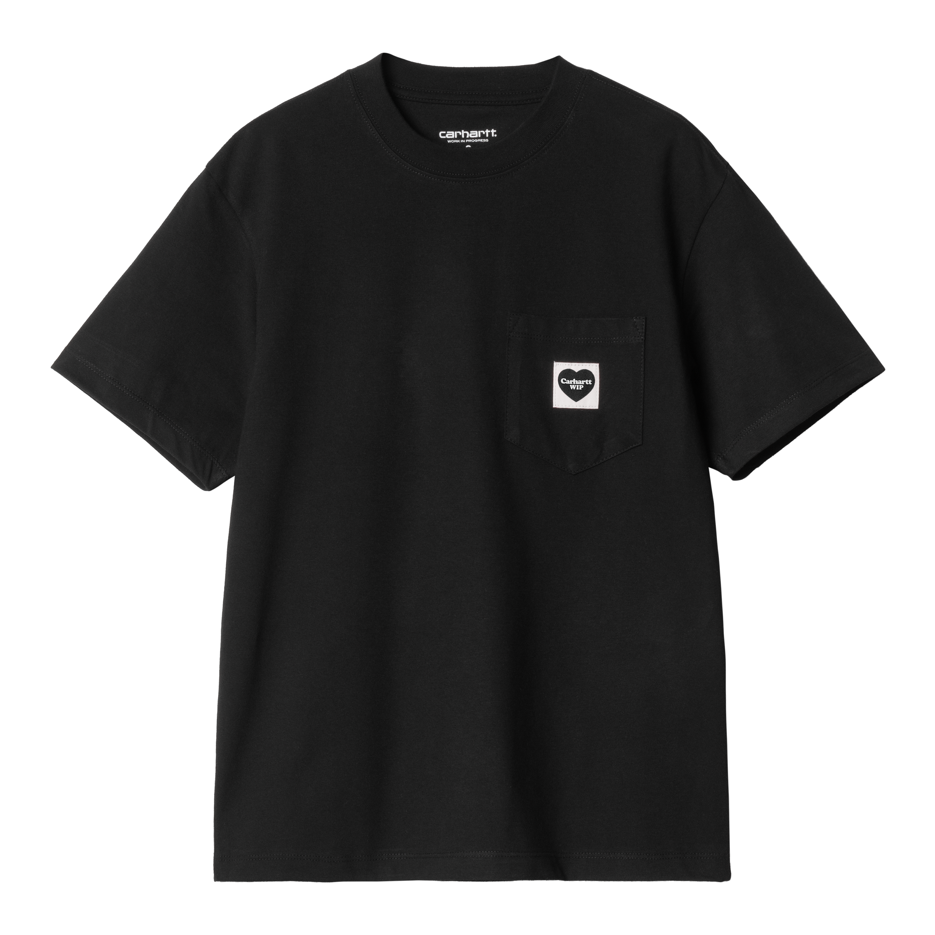 Tシャツ・カットソー Carhartt 'Pocket Heart' T-shirt Carhartt WIP S/S Pocket Heart T-Shirt, White / Black