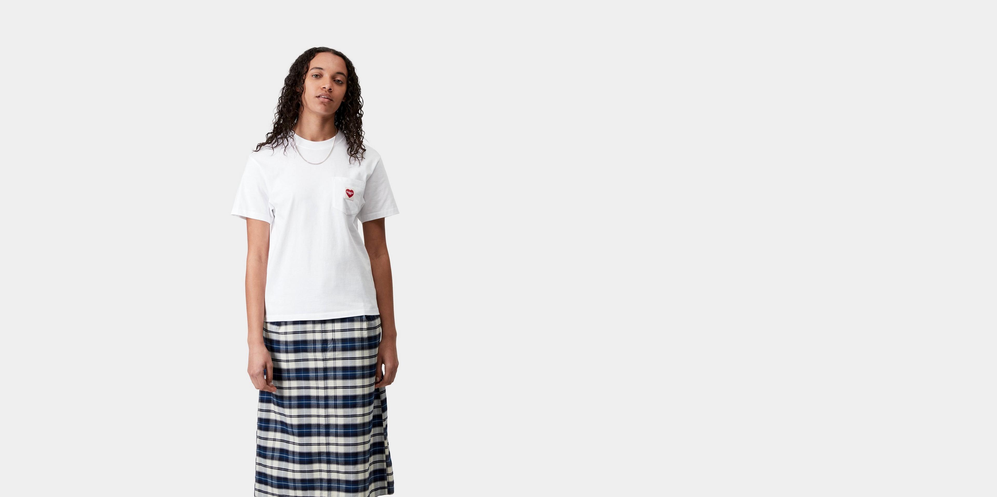 【carhartt】\"S/S Pocket Heart\"ハートロゴTシャツ/White‐Red Carhartt WIP Pocket Heart T-Shirt | White / Red | Official