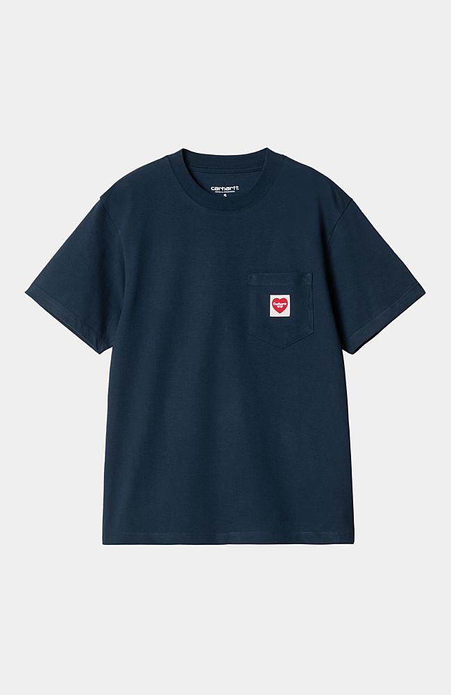 CARHARTT WIP | S/S POCKET HEART T-SHIRT 半袖Tシャツ 白/赤 Carhartt WIP W' S/S Pocket Heart T-Shirt, Ink / Red