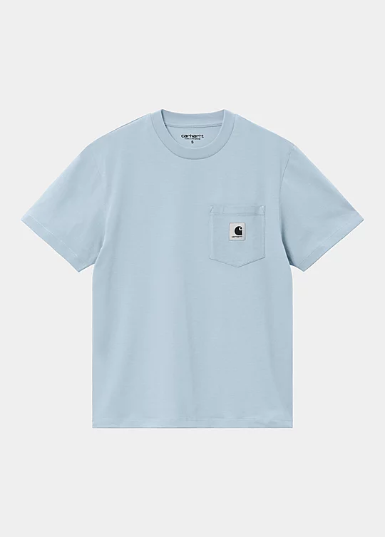 Carhartt WIP Women’s Short Sleeve Pocket T-Shirt in Blu