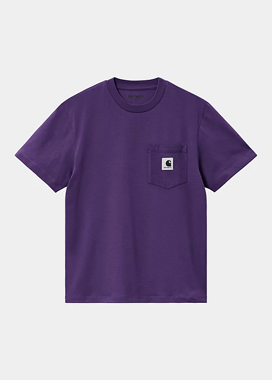 Carhartt WIP Women’s Short Sleeve Pocket T-Shirt in Purple