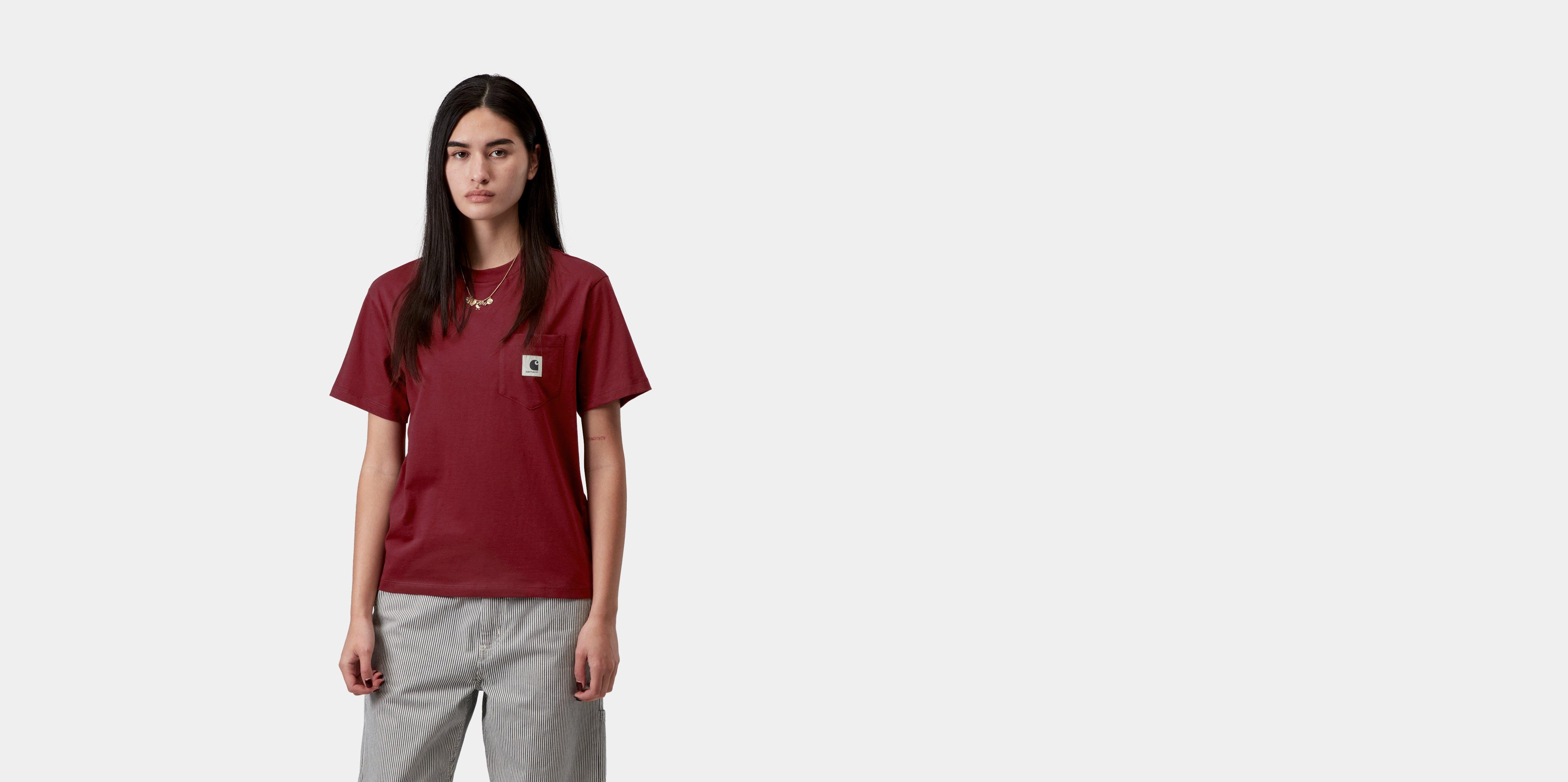 Carhartt WIP W' S/S Pocket T-Shirt Marsala | red | S | Women