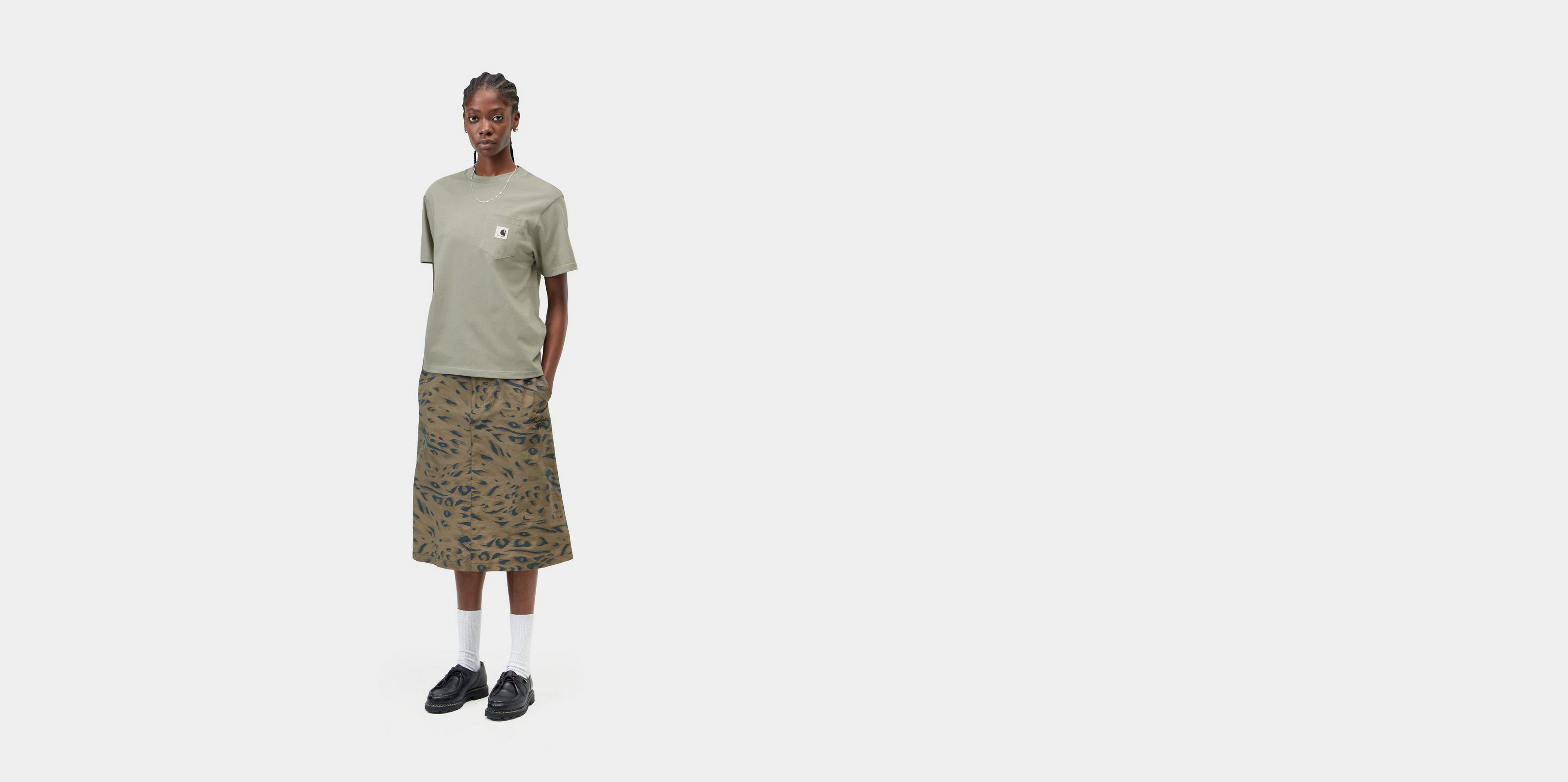 Carhartt WIP Women's S/S Pocket T-Shirt, Shady Green | Official