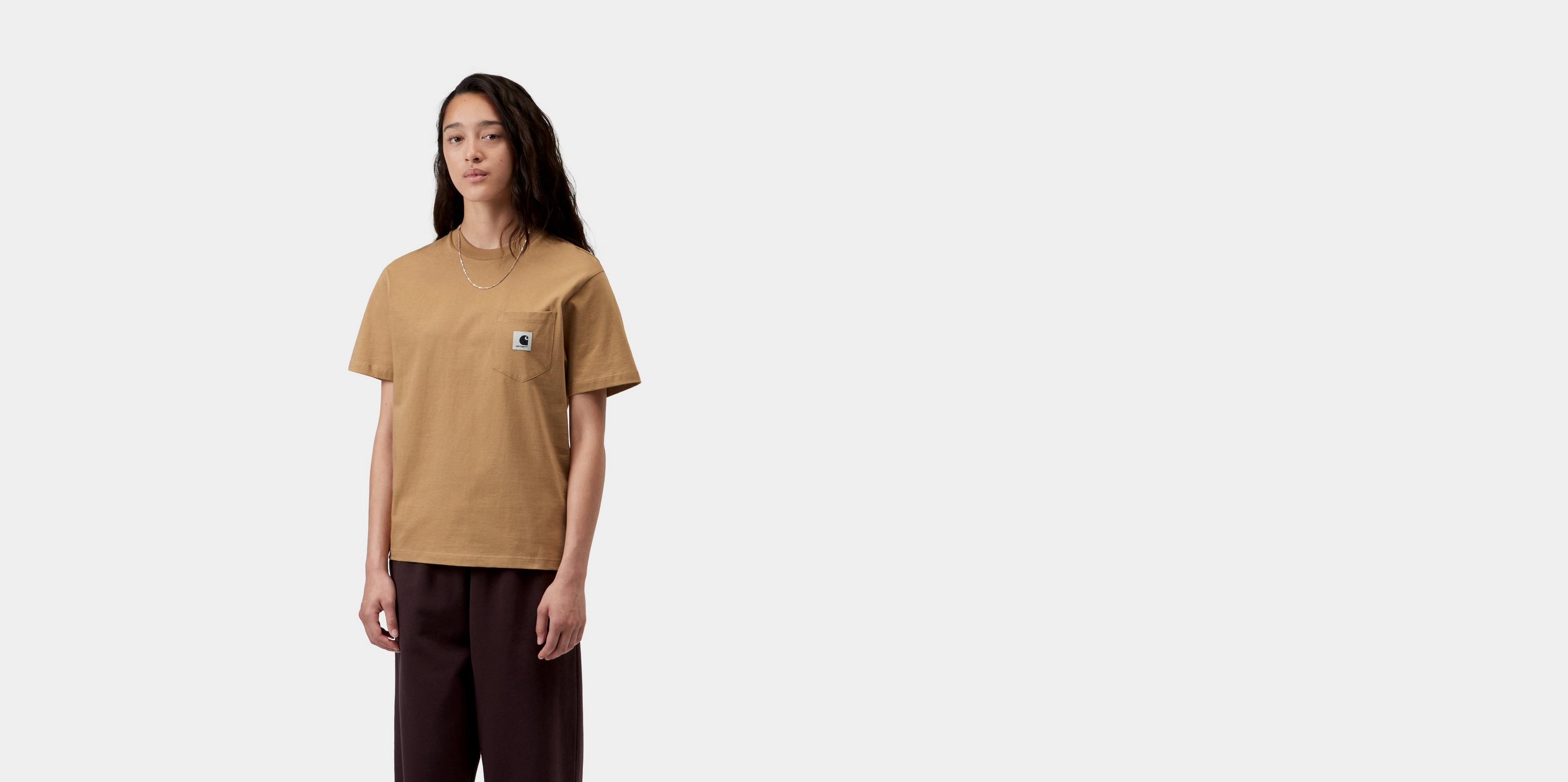 Carhartt WIP Women's S/S Pocket T-Shirt, WIP Dusty H | Official