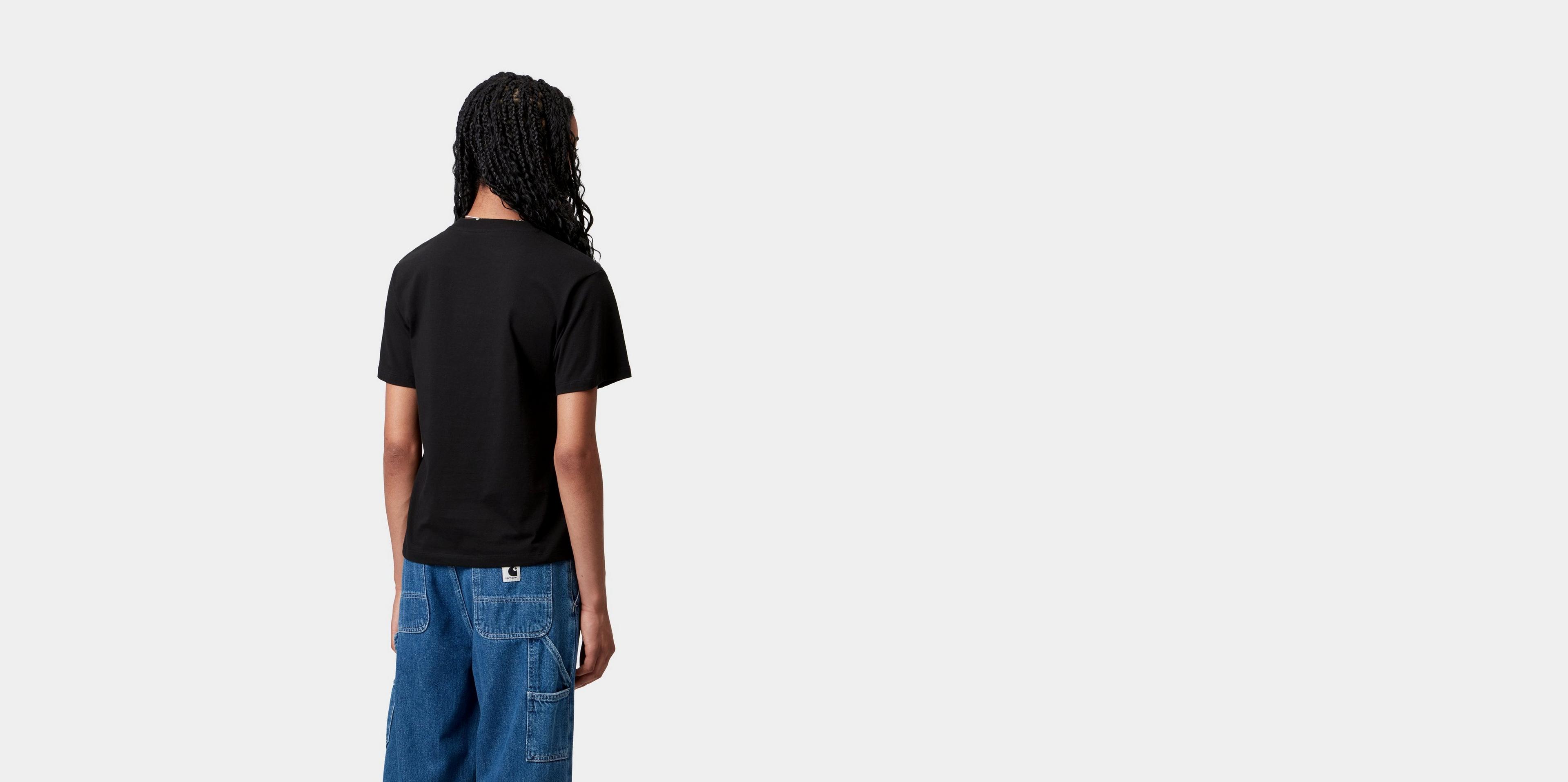 Carhartt WIP Women's S/S Pocket T-Shirt, Black | Official Online Store
