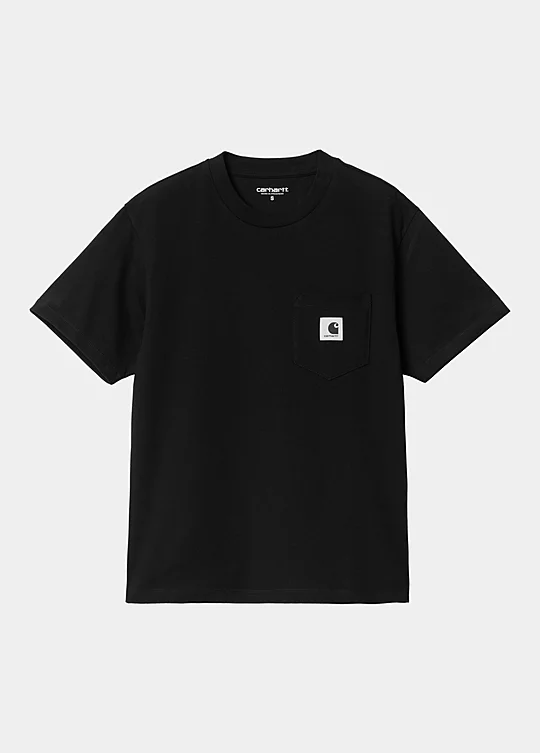 Carhartt WIP Women’s Short Sleeve Pocket T-Shirt en Negro