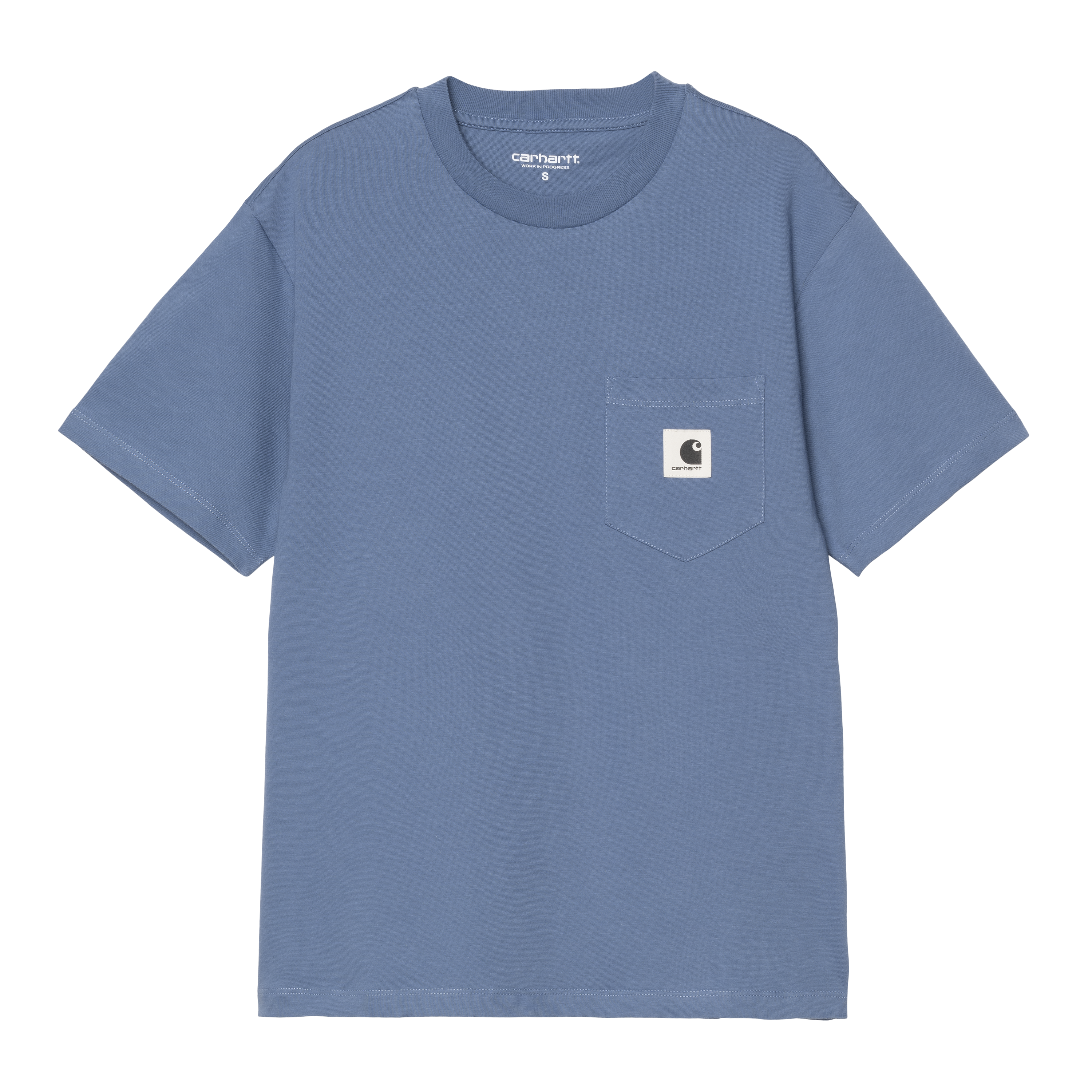Carhartt WIP Women’s Short Sleeve Pocket T-Shirt in Blu