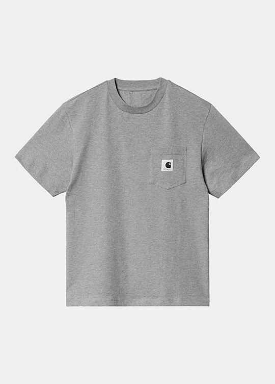 Carhartt WIP Women’s Short Sleeve Pocket T-Shirt en Gris