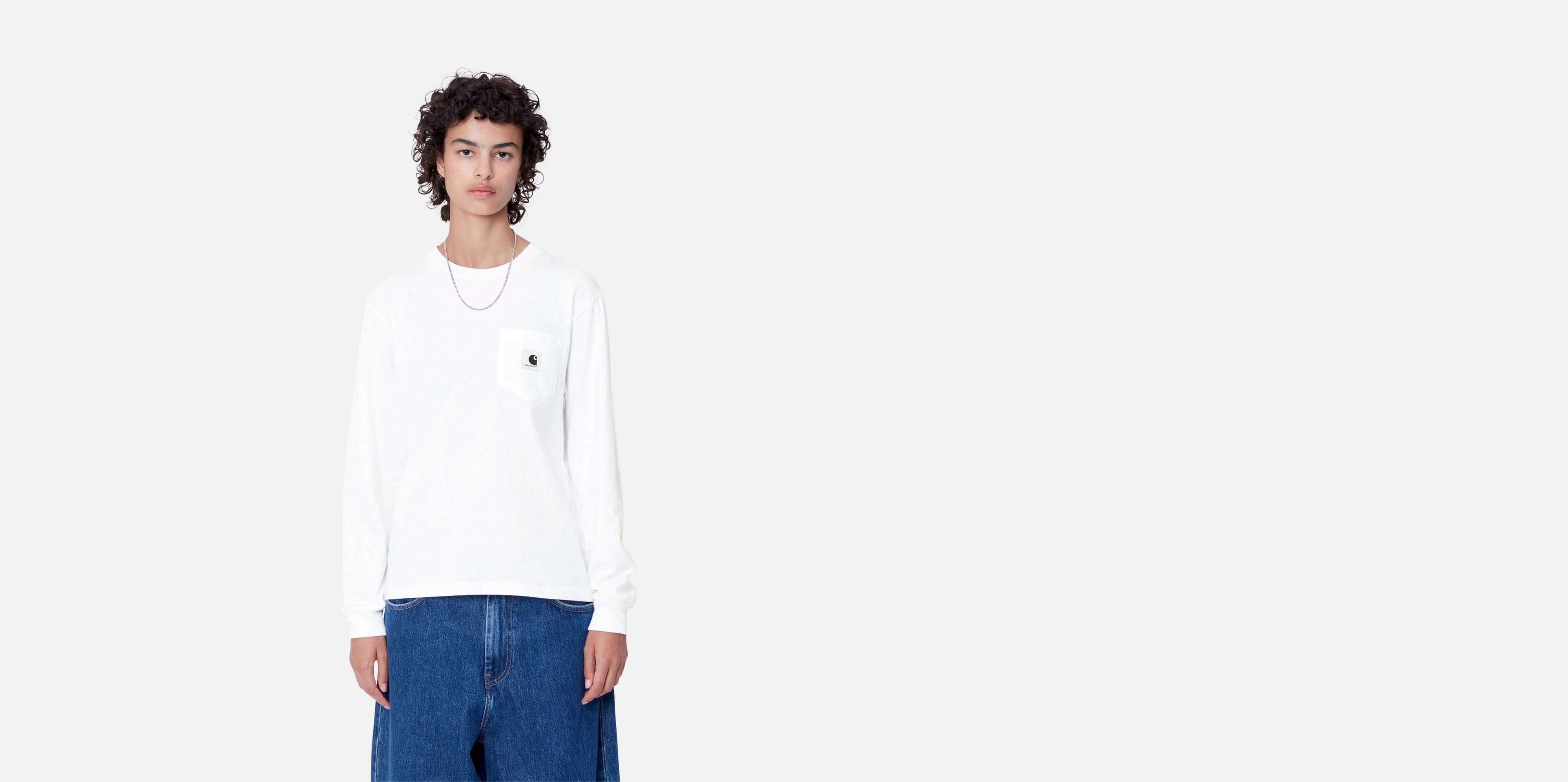 【Carhartt】L/S POCKET WAFFLE T-SHIRT R5504 Carhartt WIP W' L/S Pocket T-Shirt, White | Boutique en