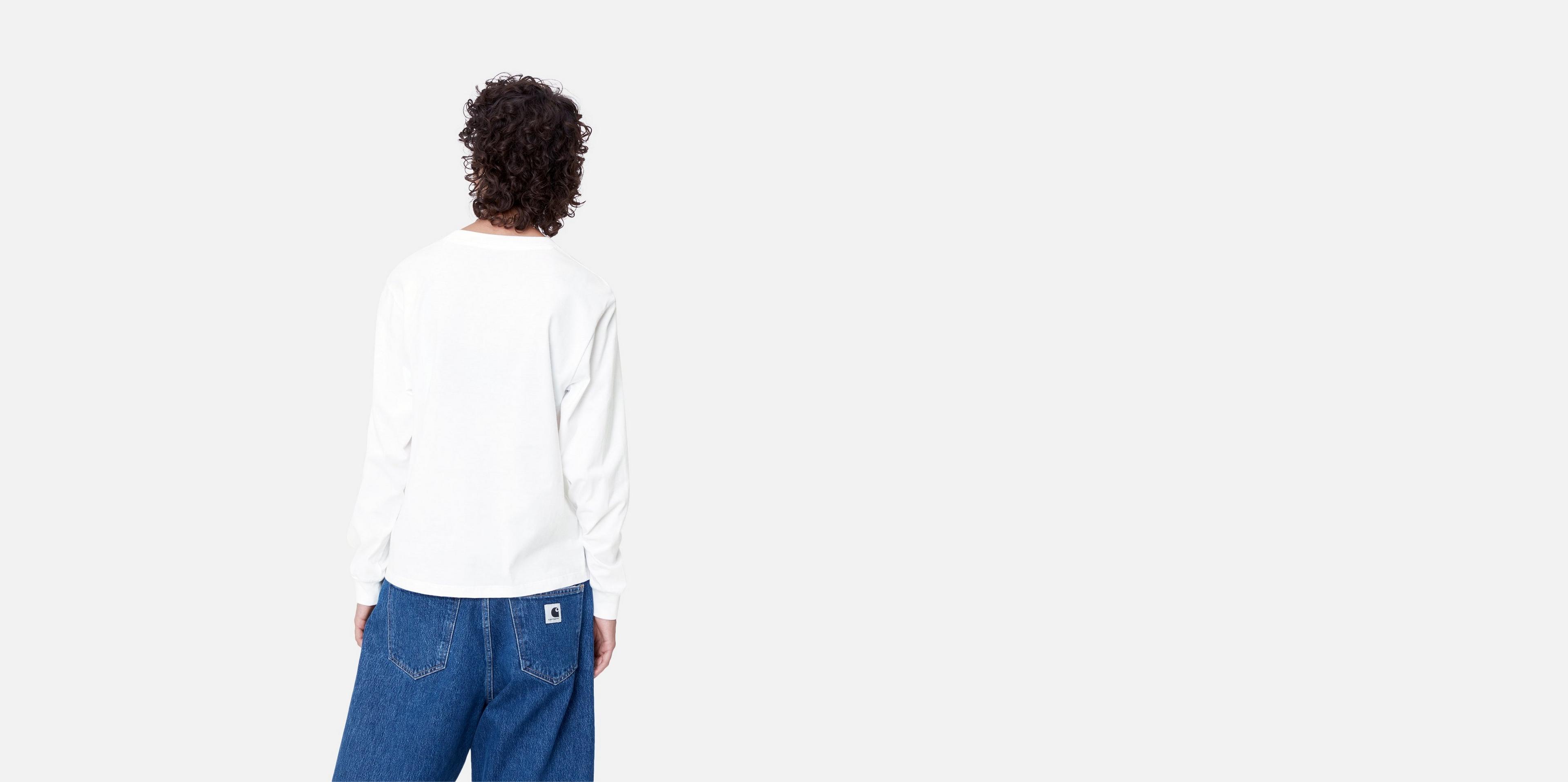 【送料&関税込】Carhartt White Cotton S/s Fragment Pocket T- Carhartt WIP Women's Pocket T-Shirt | White – Page Women's
