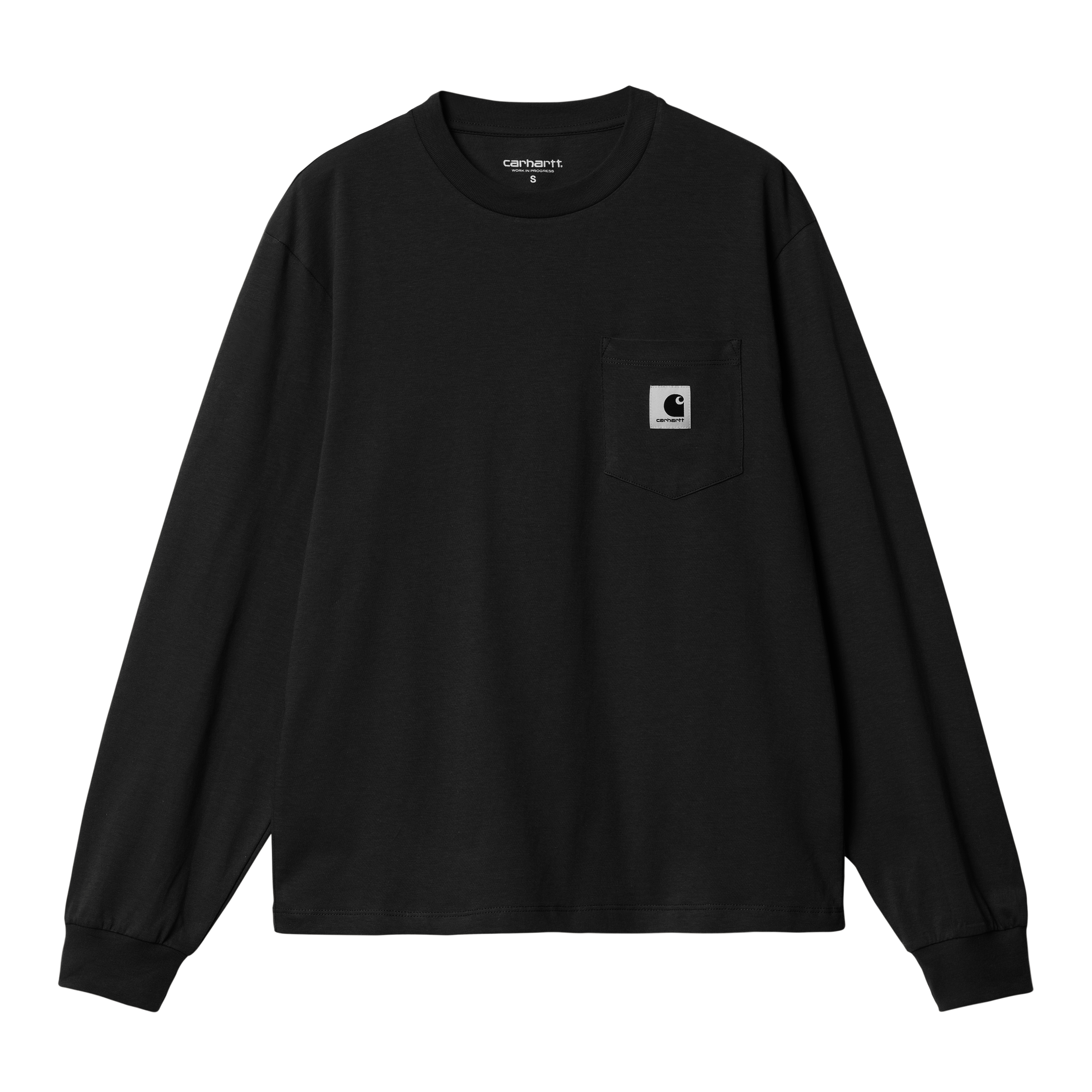 Carhartt WIP Women’s Long Sleeve Pocket T-Shirt in Nero