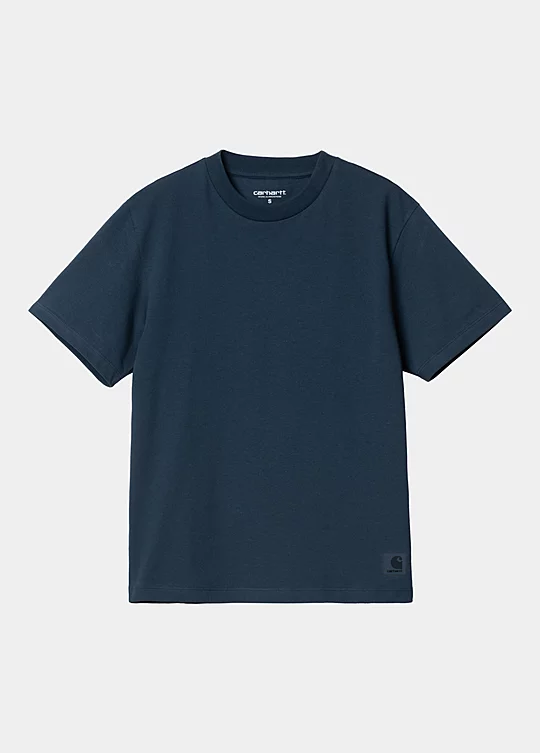 Carhartt WIP Women’s Short Sleeve Boston T-Shirt in Blu