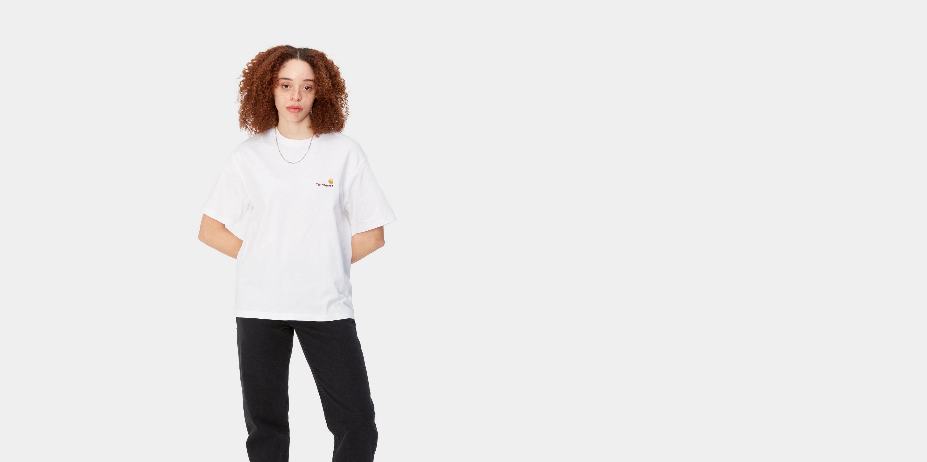 Tシャツ・カットソー CARHARTT WIP 'American Script' T-shirt Carhartt WIP tシャツ L/S AMERICAN SCRIPT T-SHIRT メンズ
