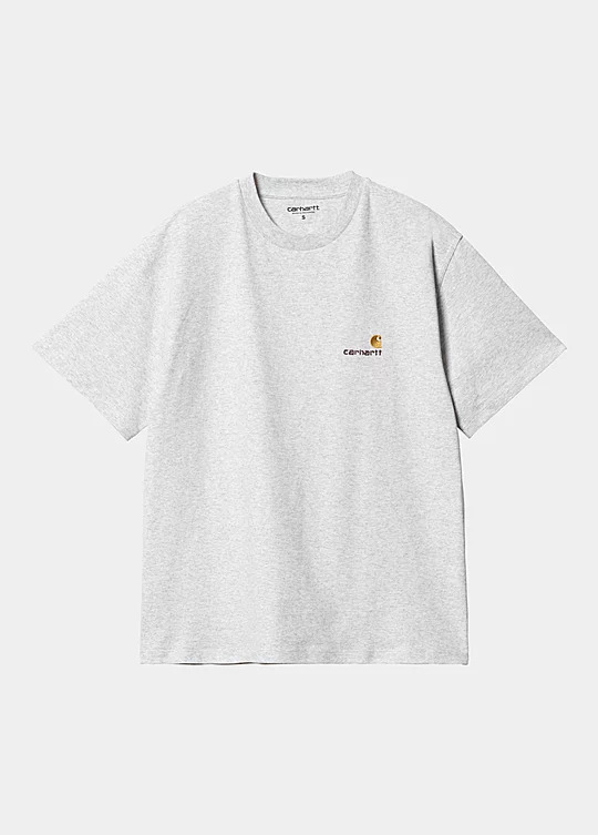 Carhartt WIP Women’s Short Sleeve American Script T-Shirt in Grau