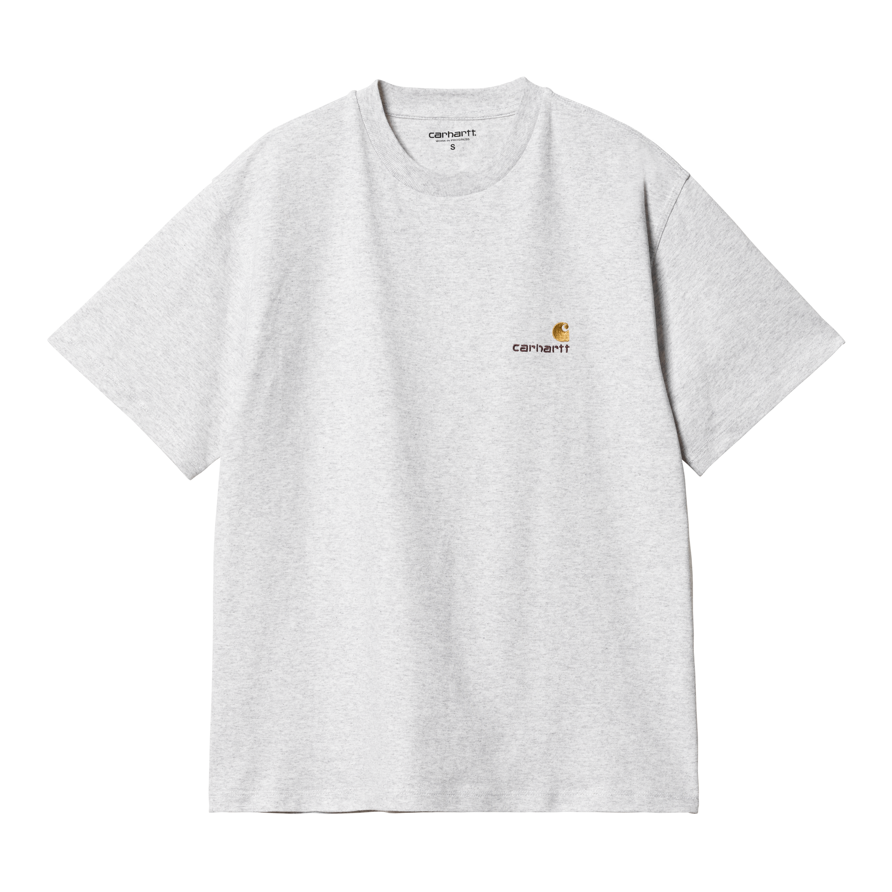 Carhartt WIP Women’s Short Sleeve American Script T-Shirt in Grigio