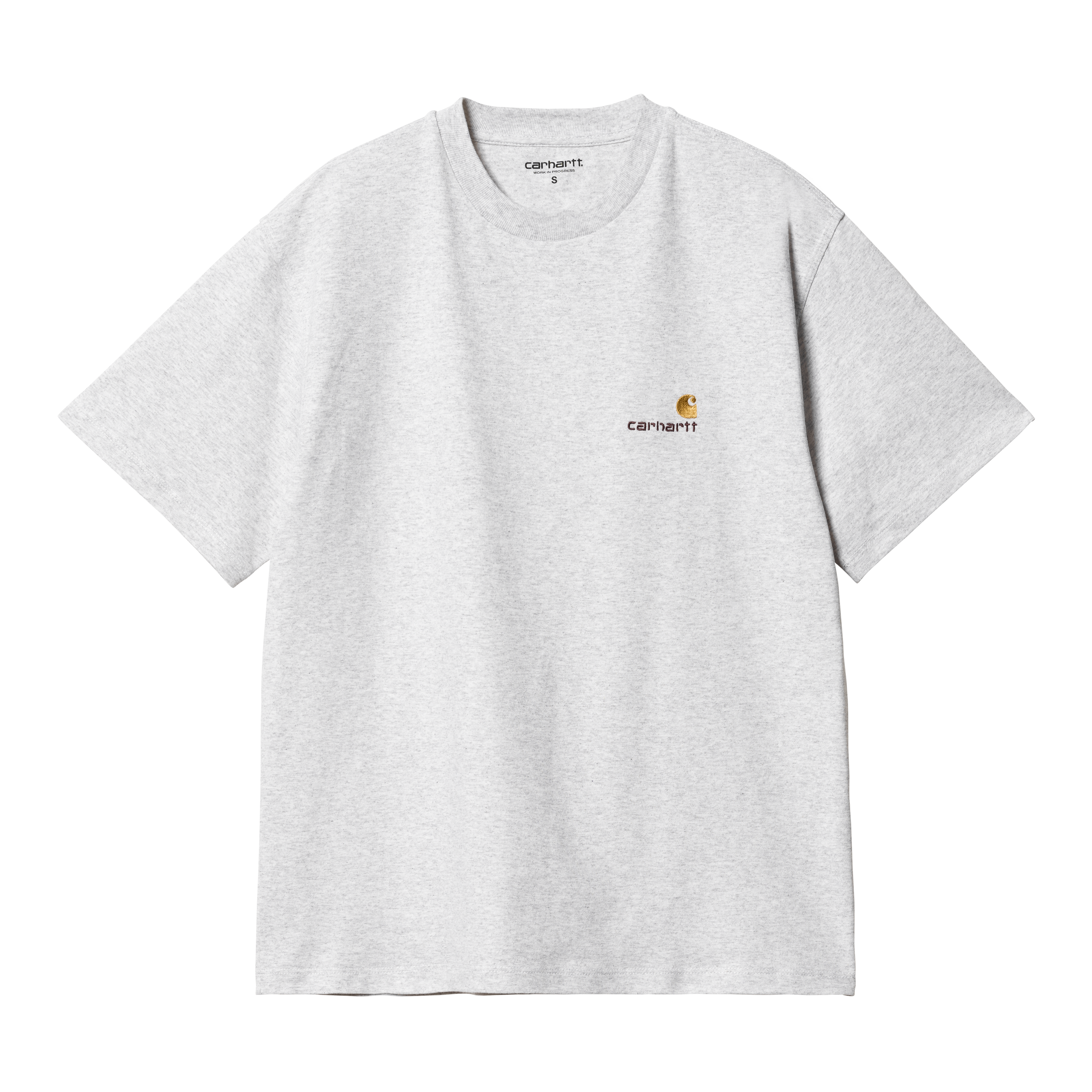 Carhartt WIP Women’s Short Sleeve American Script T-Shirt in Grau