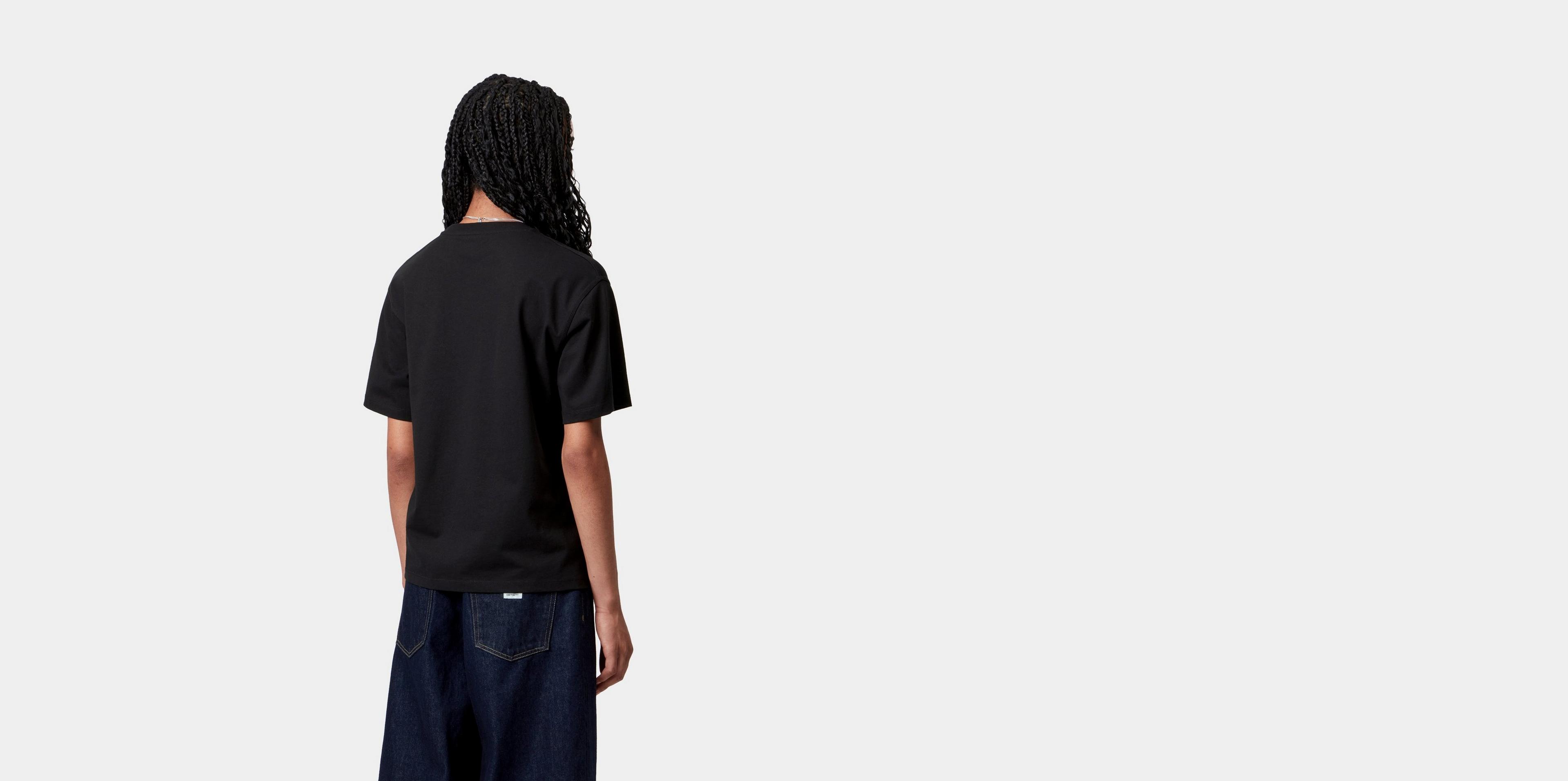 Carhartt WIP W' S/S American Script T-Shirt, Black