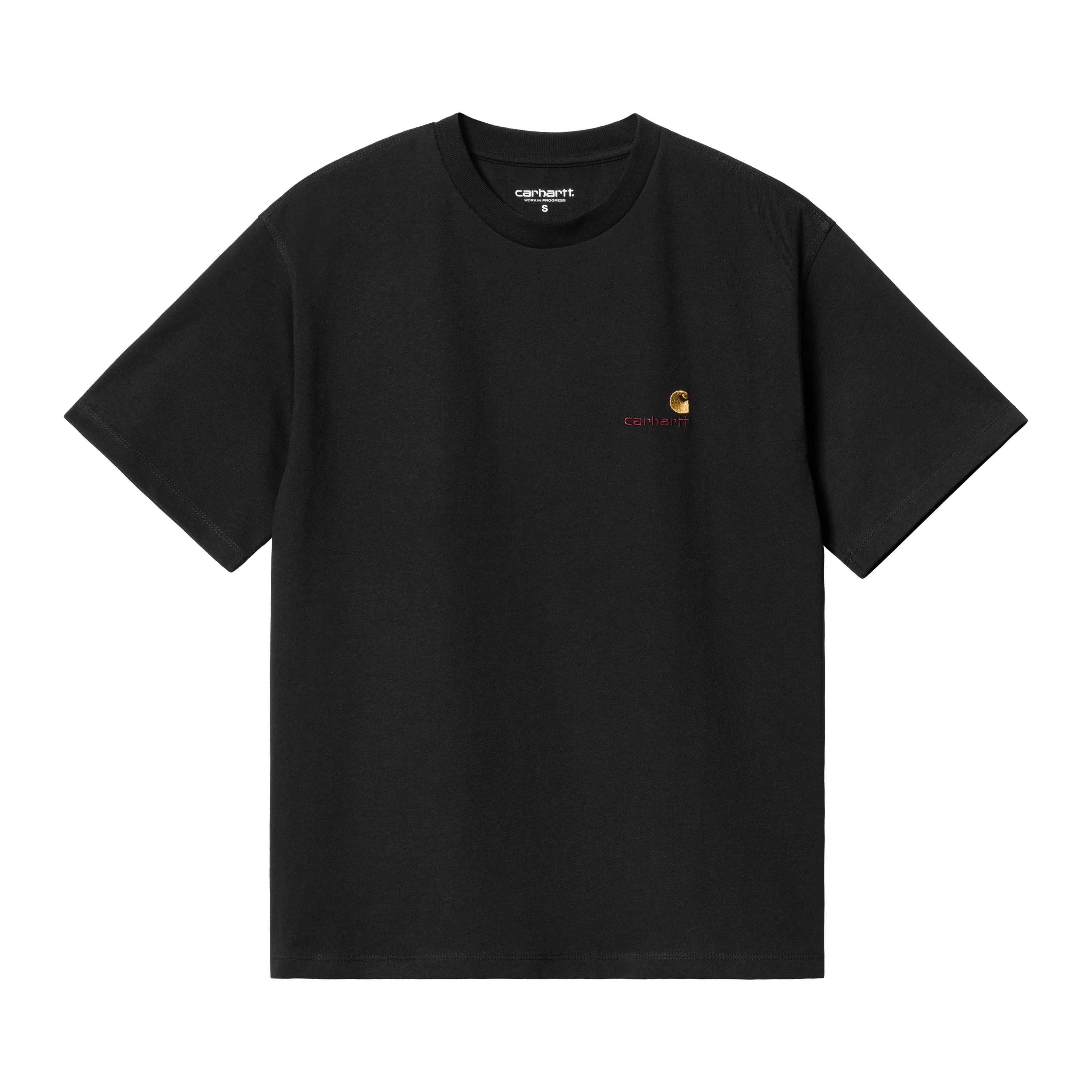 Carhartt WIP Women’s Short Sleeve American Script T-Shirt en Negro