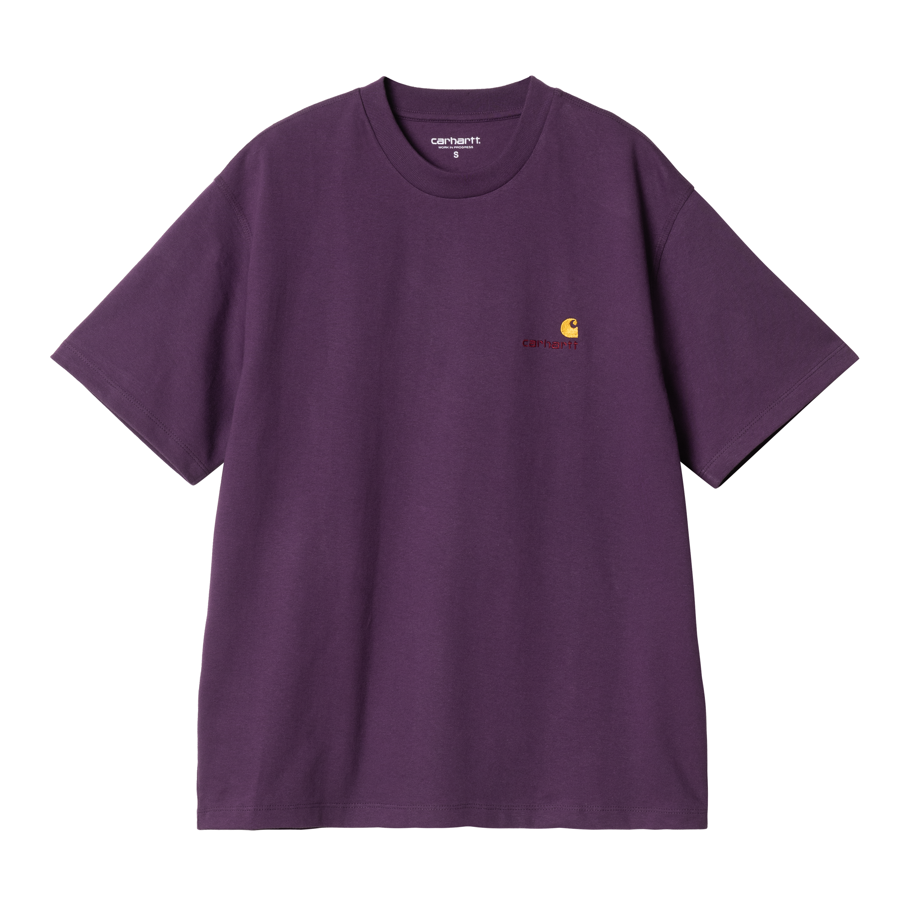 Carhartt WIP Women’s Short Sleeve American Script T-Shirt in Purple