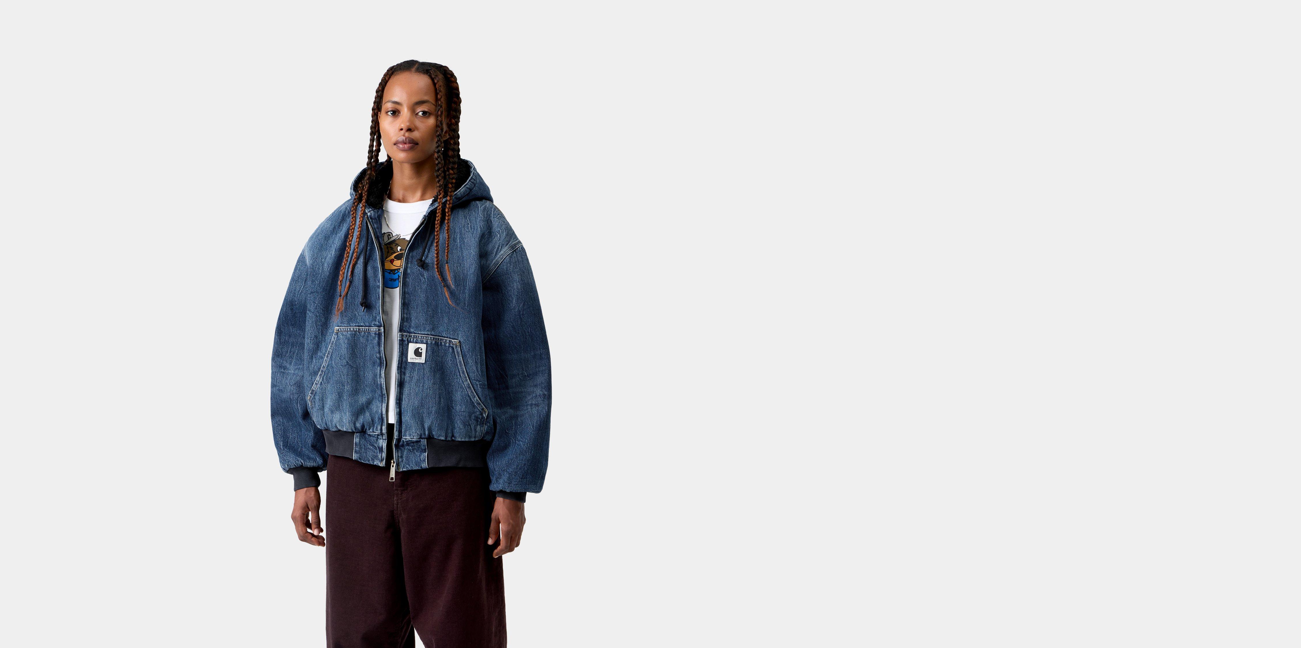 Carhartt WIP W' OG Active Jacket (Winter) Blue marble used wash | L | Women