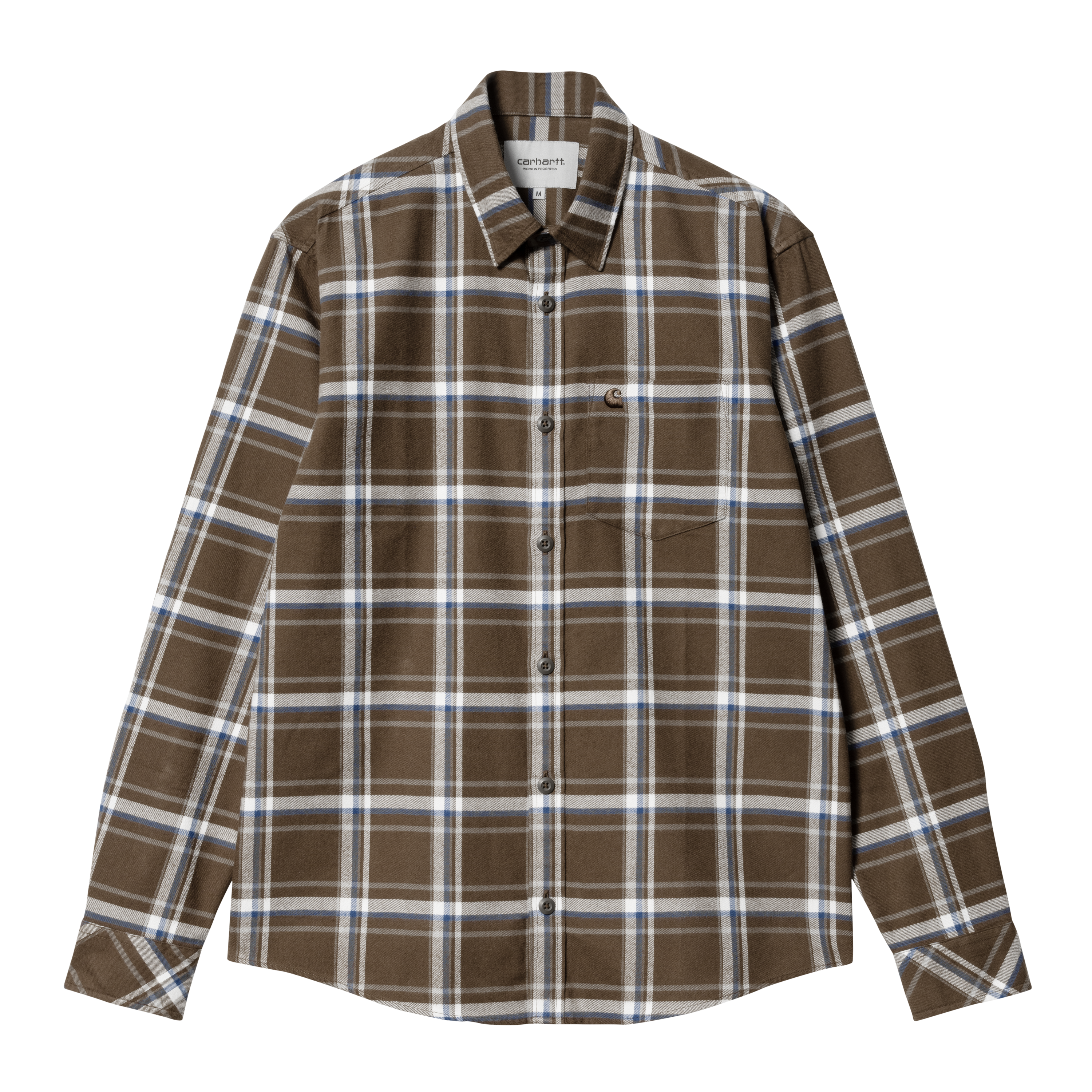 Carhartt WIP Long Sleeve Barten Shirt in Braun