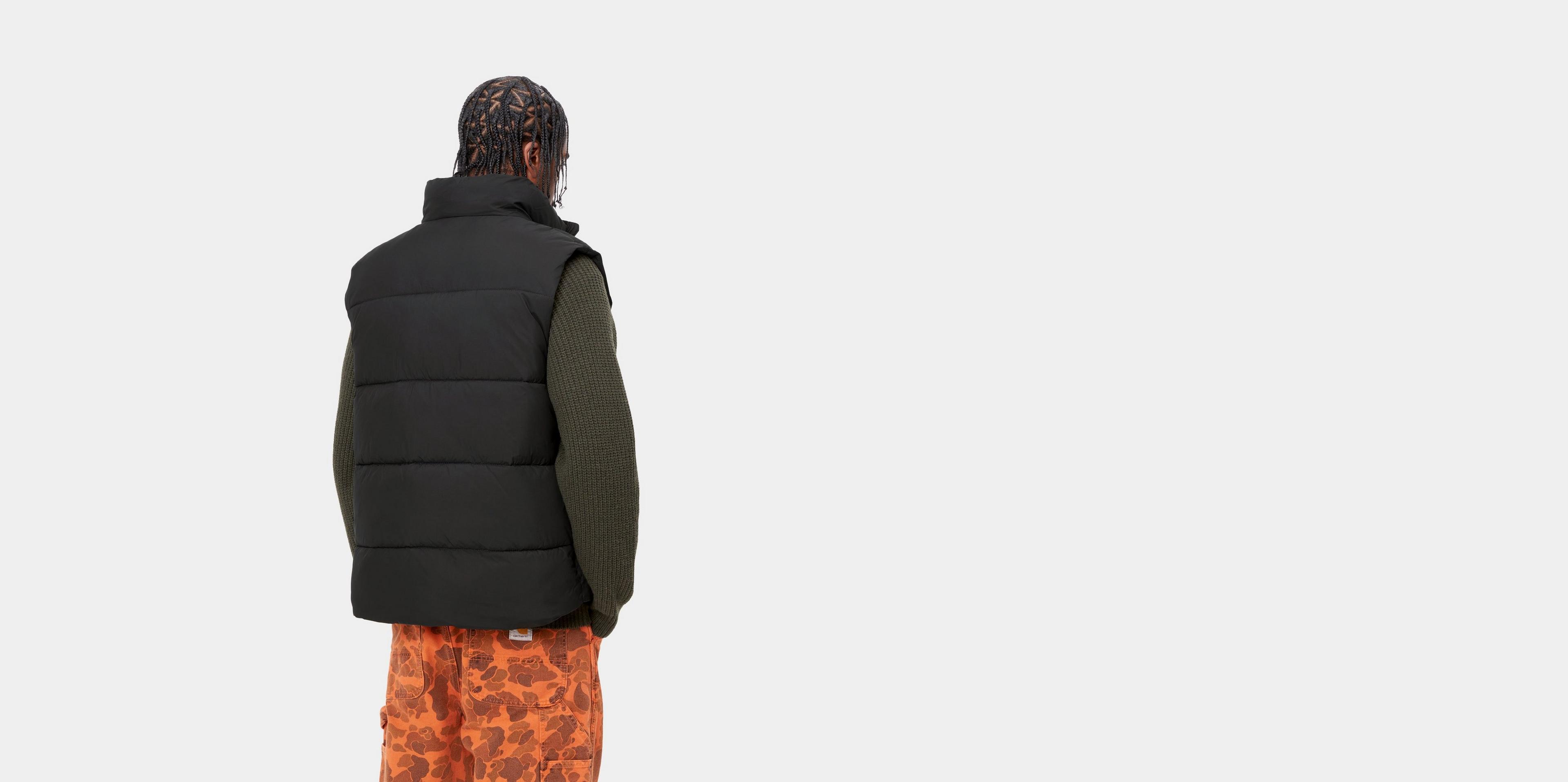 [CARHARTTWIP] SPRINGFIELD VEST ★大人気★ Carhartt WIP Springfield Vest, Black / Misty Grey | Official