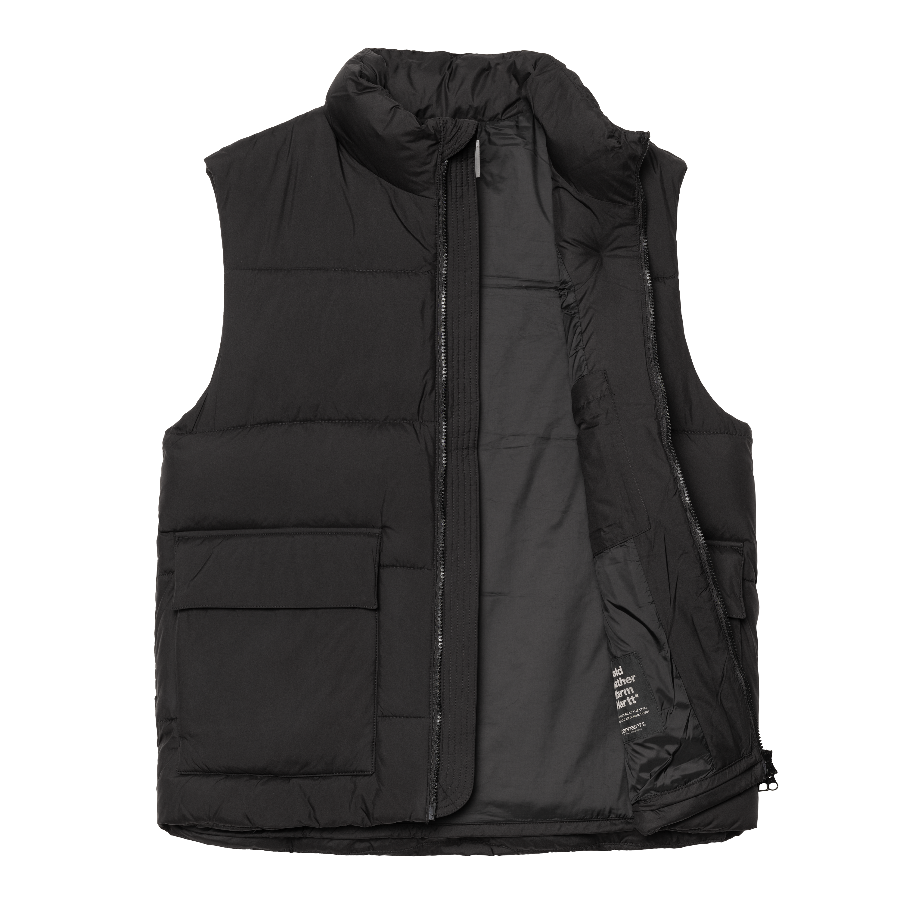 トップス carhartt wip CLASSIC VEST - Black Carhartt WIP Springfield Vest, Black / Misty Grey | Official