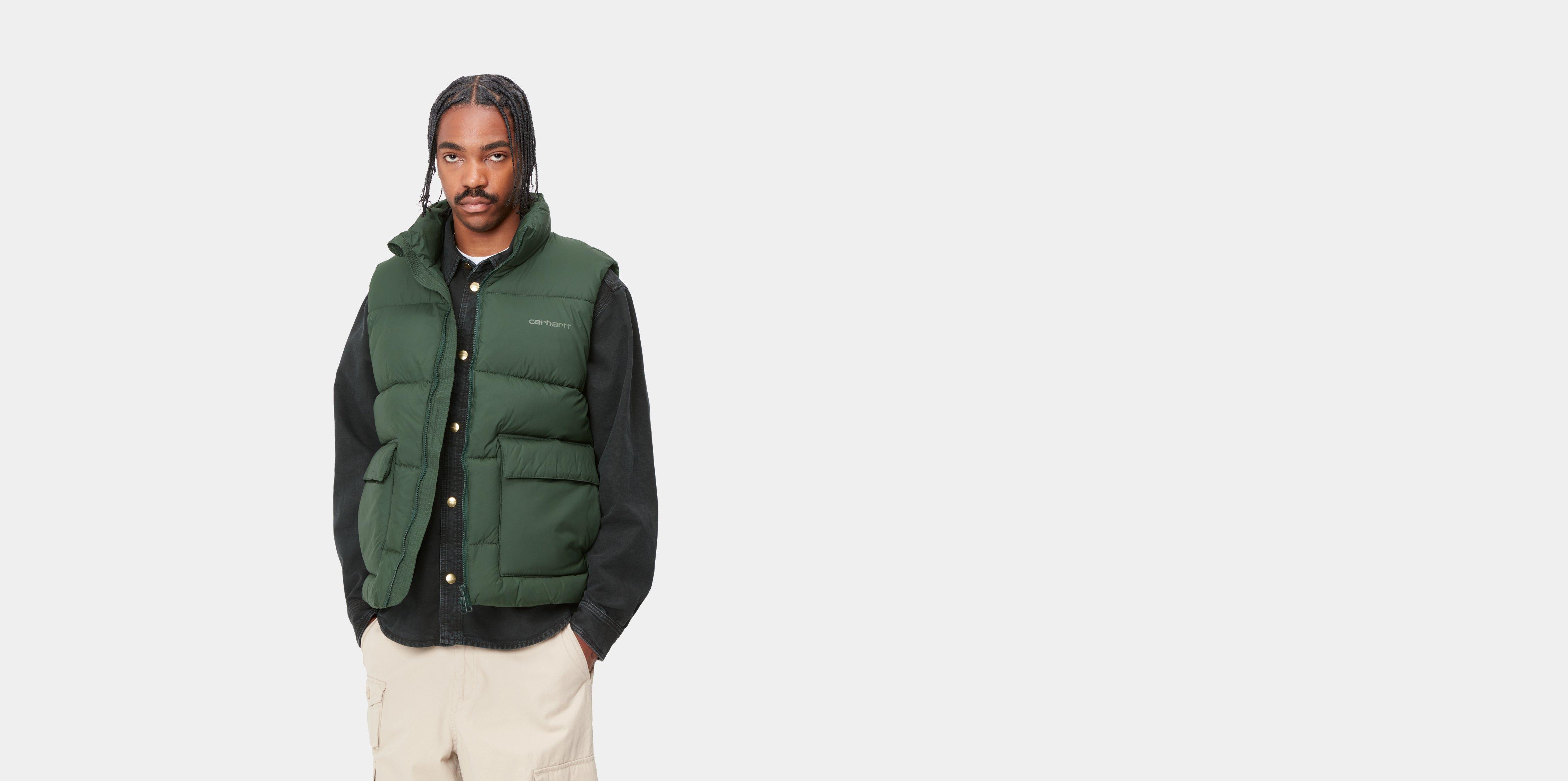 ス*フ様 CARHARTT WIP SPRINGFIELD VEST Paisl Carhartt WIP Springfield Vest, Sycamore Tree / Duck Green