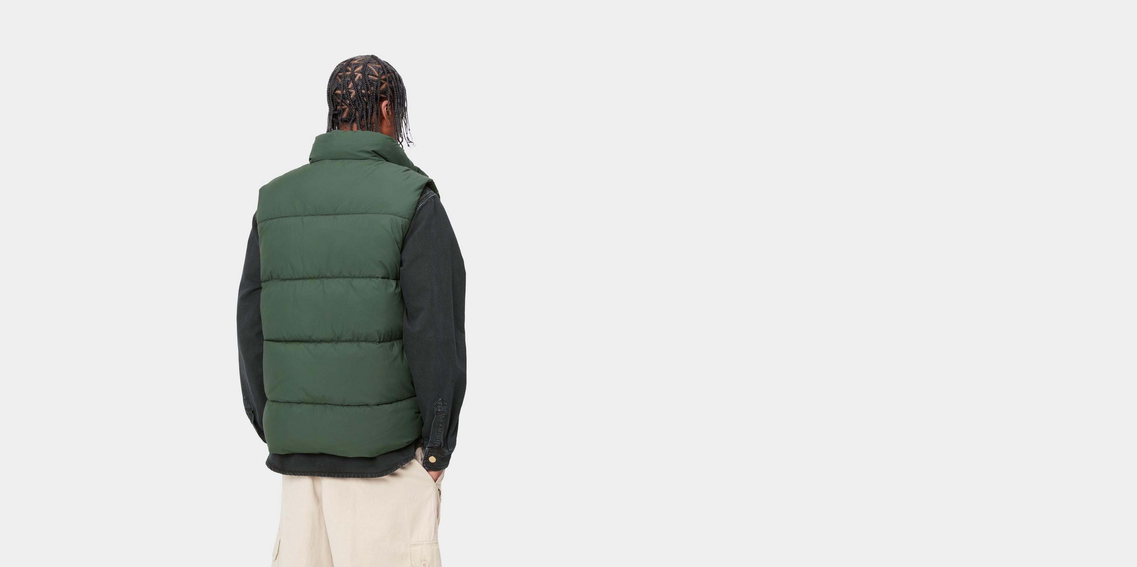 [CARHARTTWIP] SPRINGFIELD VEST ★大人気★ Carhartt WIP Springfield Vest, Black / Misty Grey | Official