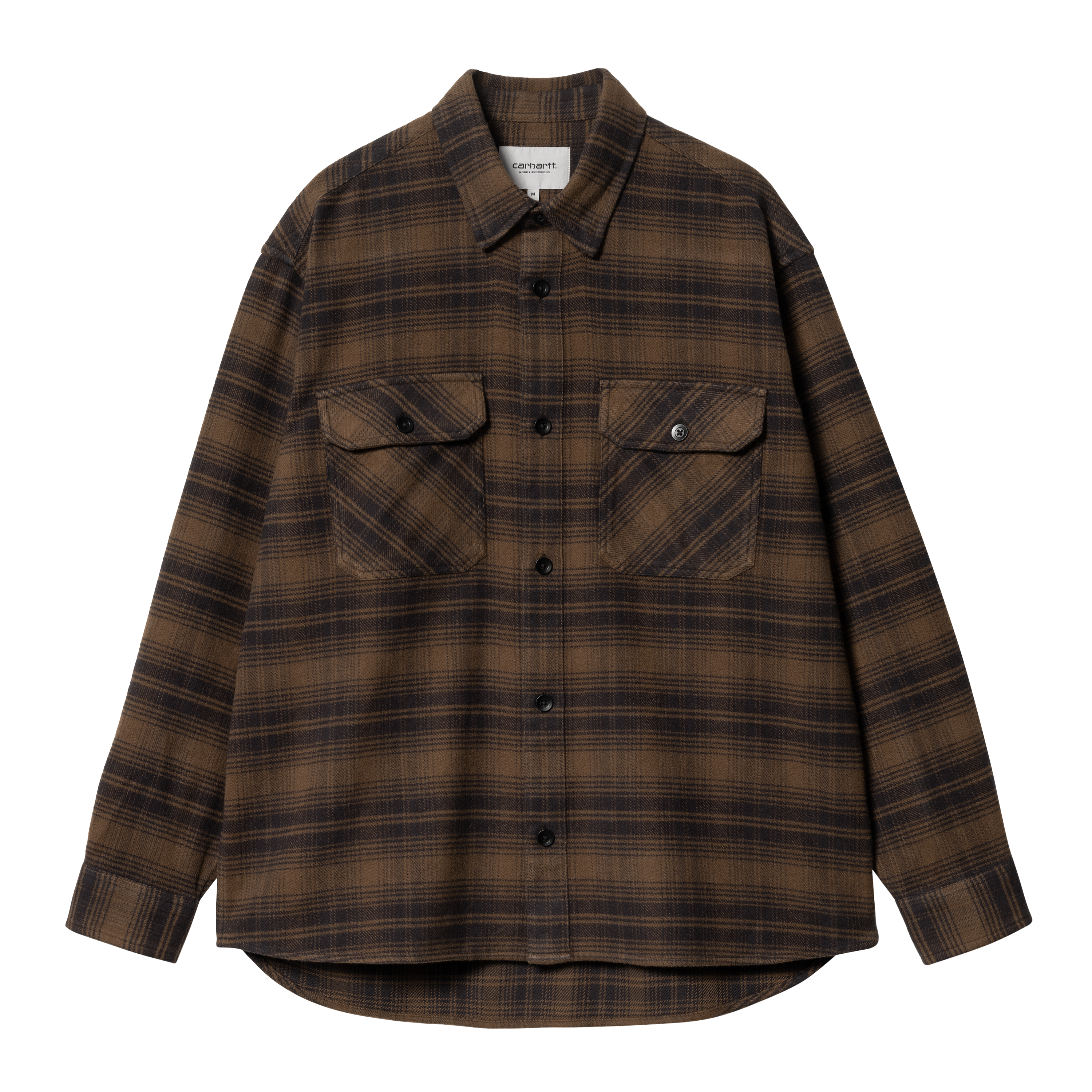 Carhartt WIP Long Sleeve Krenz Shirt in Brown